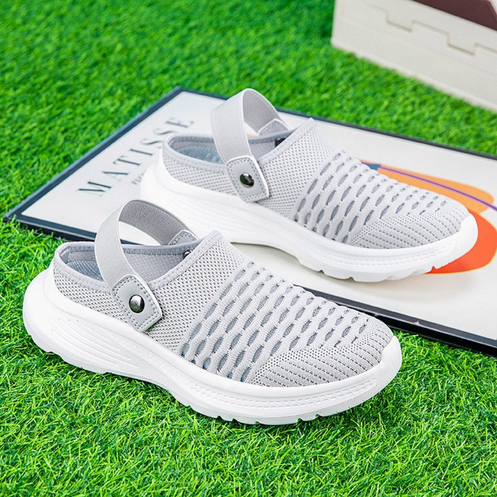 HUSK'SWARE Komfortable Damen Clogs Clog (halb offenes Design, gepolsterte Innensohle) Atmungsaktives Mesh-Obermaterial Rutschfeste und flexible