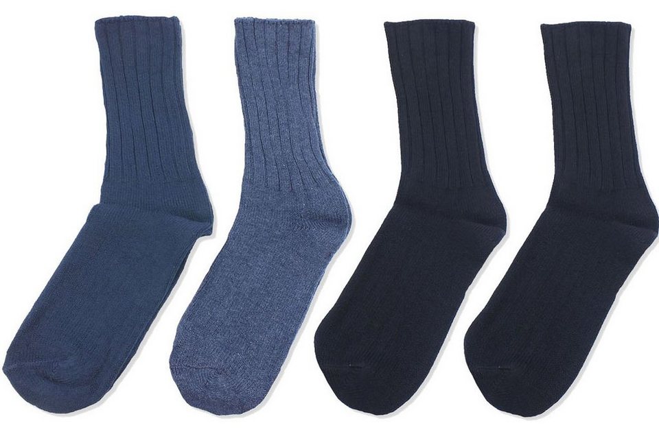 s.Oliver Langsocken S20197 (Packung, 4-Paar, 4 Paar) Herren & Damen Socken  robuste Unisex-Socken Sportsocken