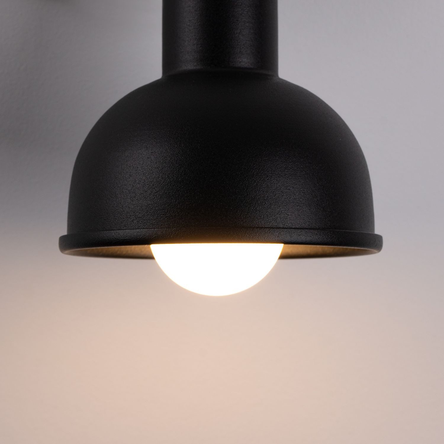 Licht-Erlebnisse Wandstrahler LEONA, ohne Leuchtmittel, Metall E27 verstellbar Schwarz Vintage Design