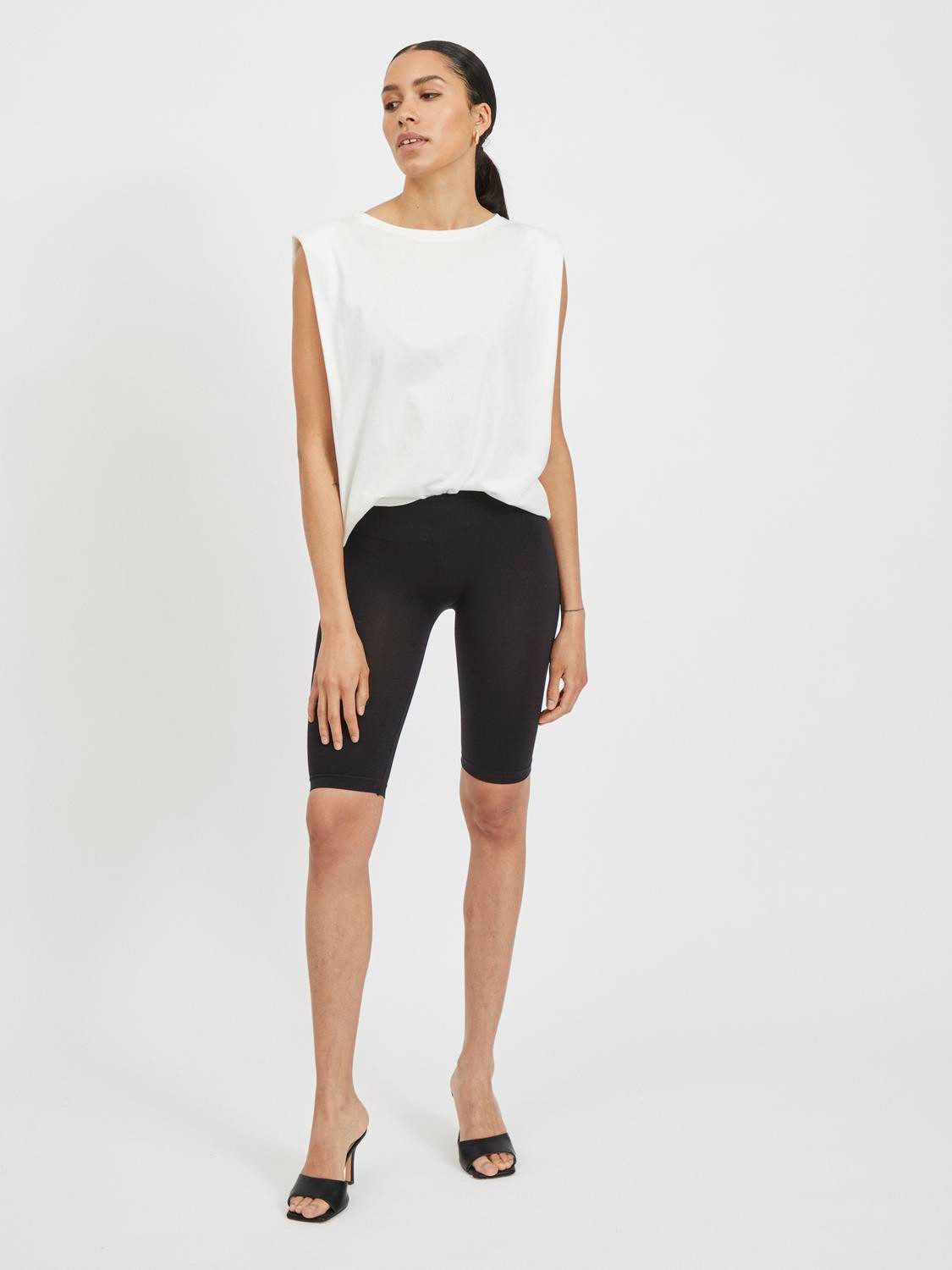 Vila Leggings Legging Shorts Gerippter Bund günstig online kaufen