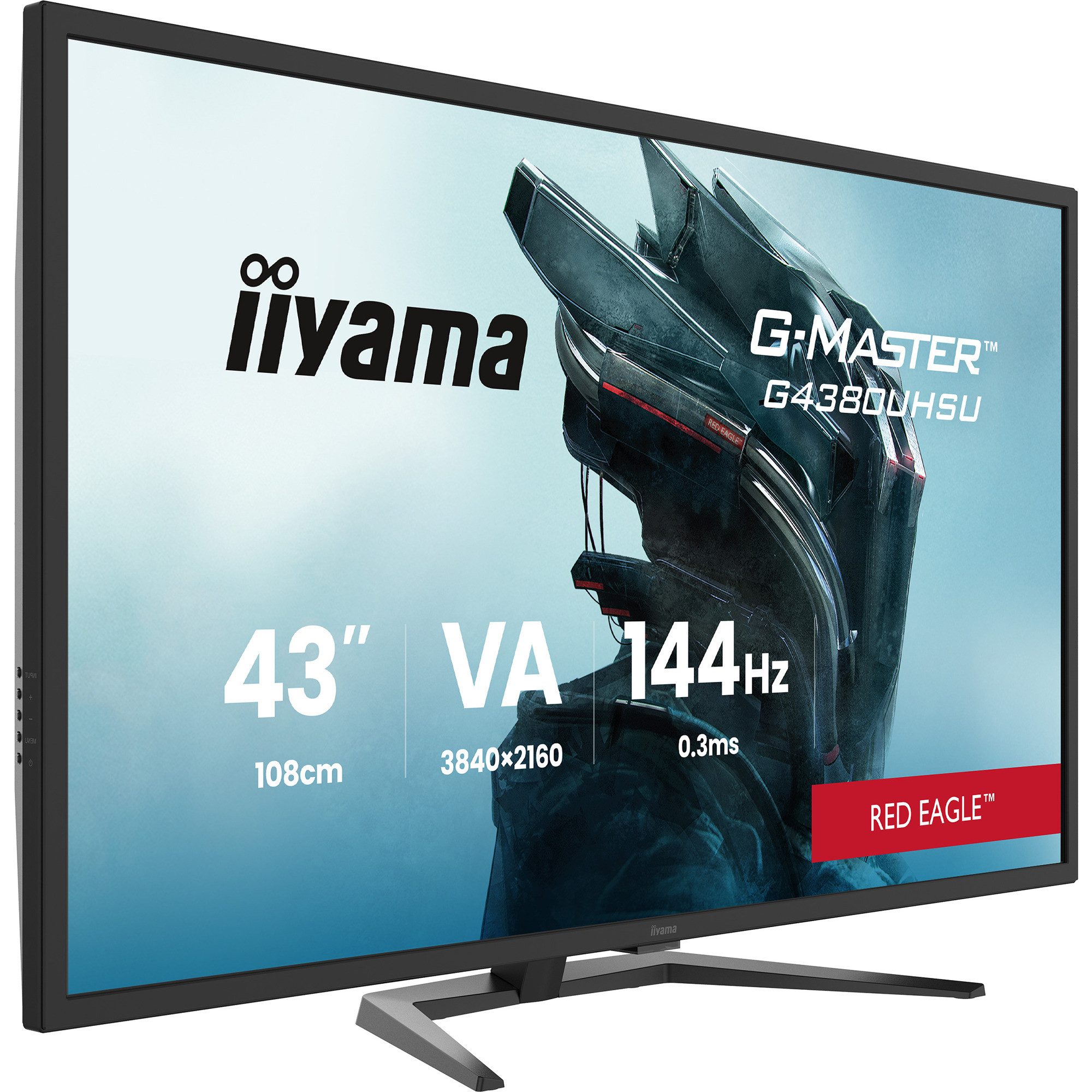 Iiyama iiyama G-Master G4380UHSU-B2 Red Eagle, TFT-Monitor (3840 x 2160 px)