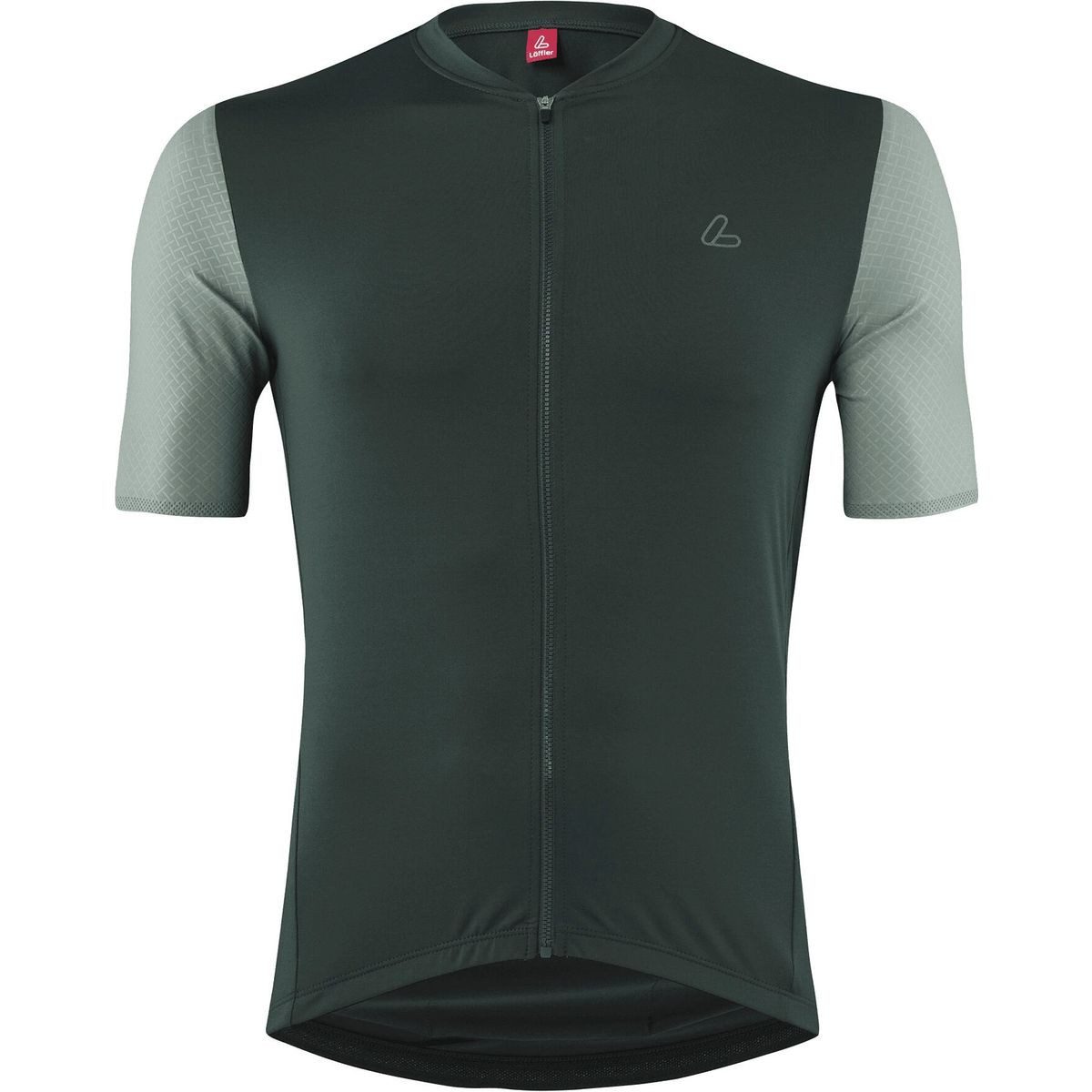 Löffler Radtrikot Men Bike Jersey Full Zip Skys Clear Mid Angenehm sitzendes, schnelltrocknendes Radtrikot mit reflektierenden