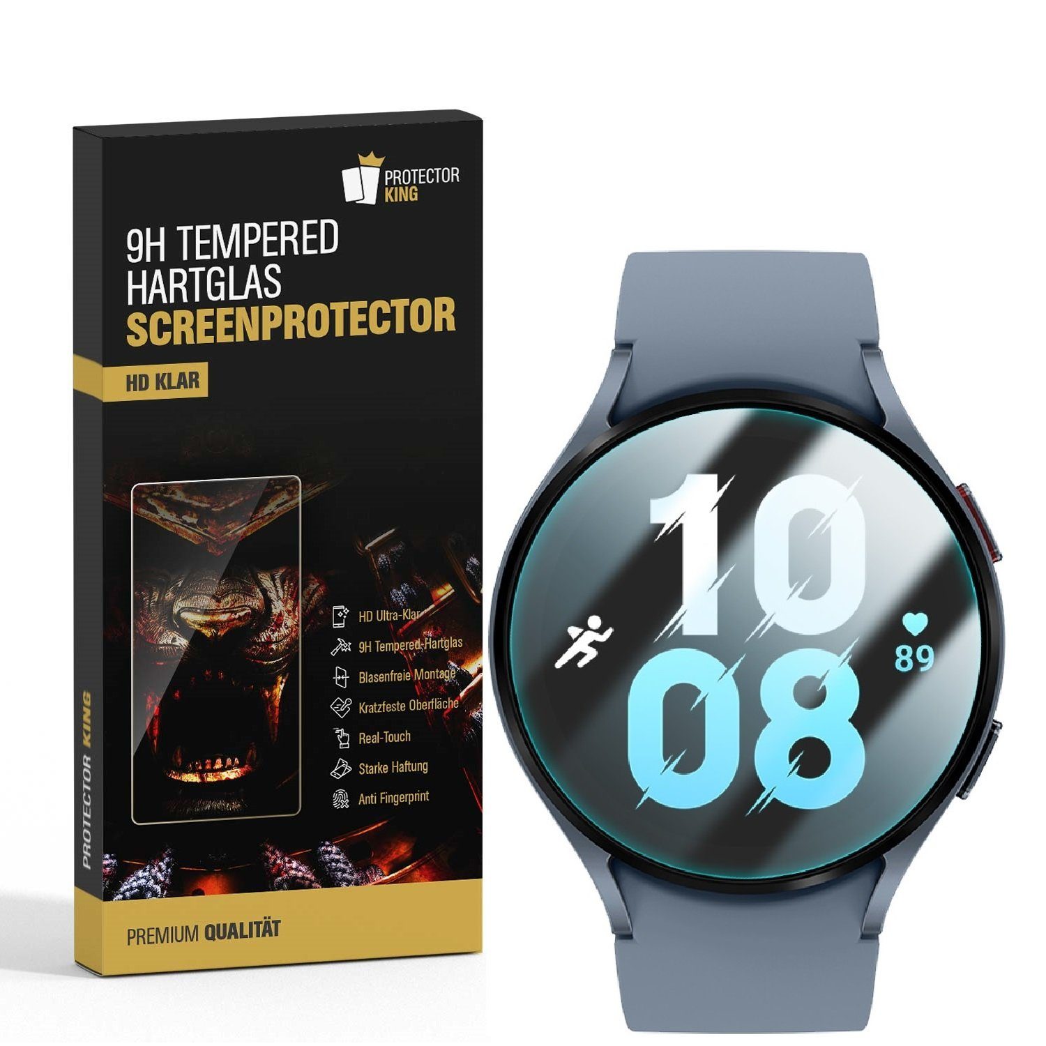 Protectorking Schutzfolie 3x 9H Panzerglas für Samsung Galaxy Watch 5 ...