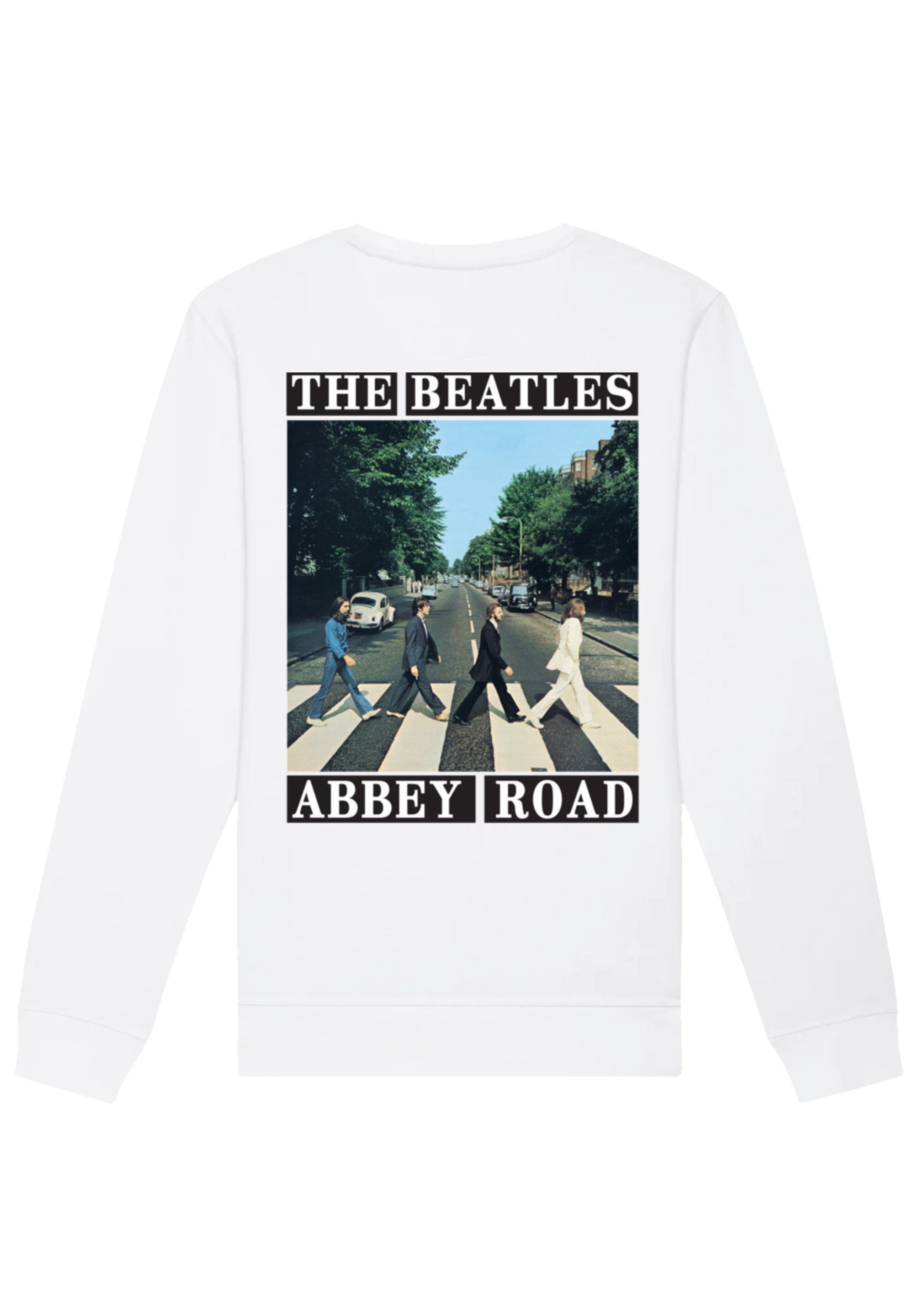 F4NT4STIC Sweatshirt The Beatles Abbey weiß Road Print