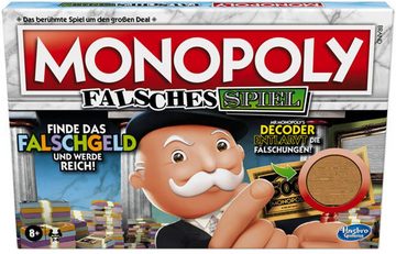 Hasbro Spiel, Gesellschaftsspiel Monopoly Falsches Spiel, Made in Europe