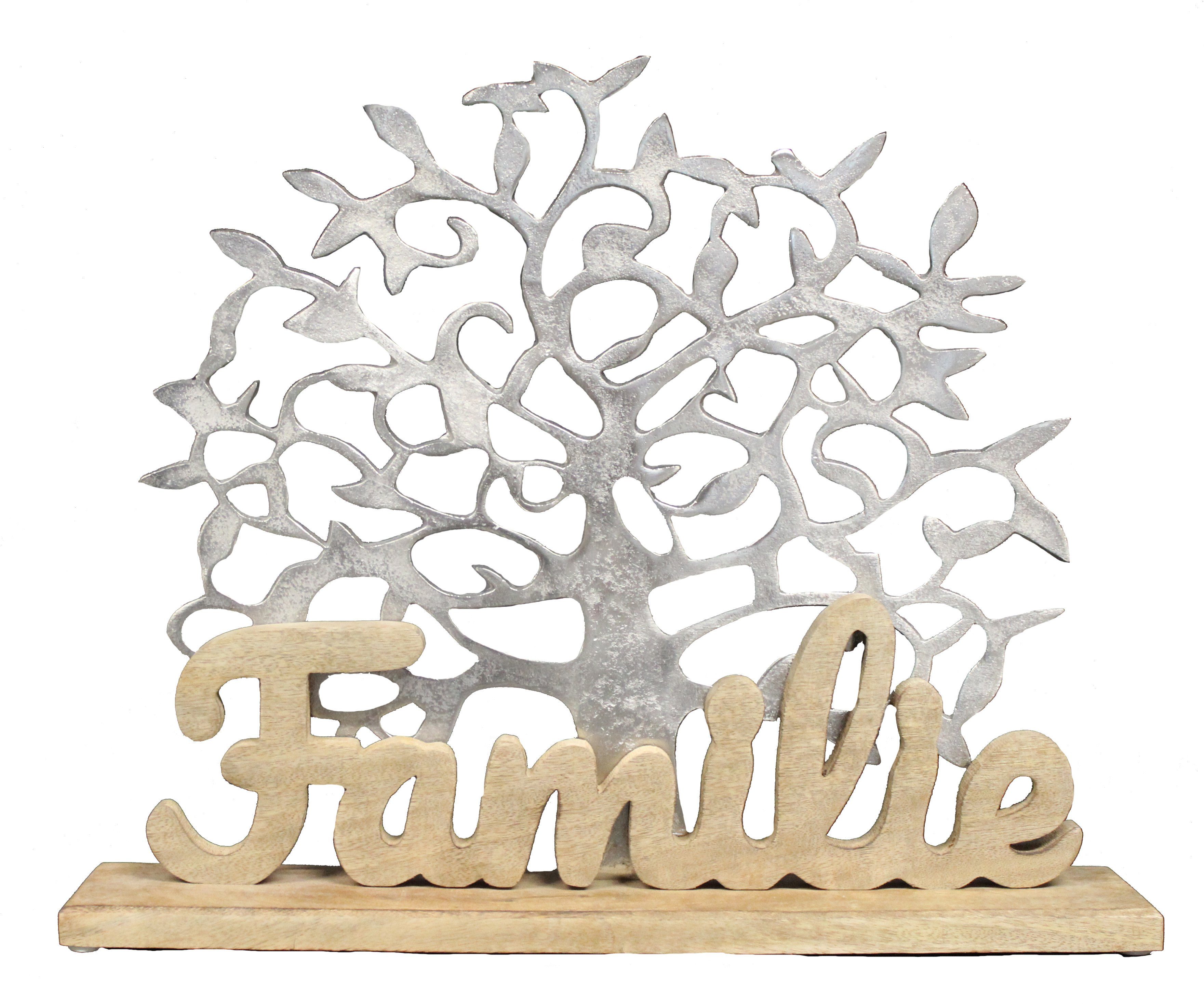 Familie Baum Schriftzug GmbH G.Wurm cm 51Bx42Hx10T Aufsteller Deko-Schriftzug mit