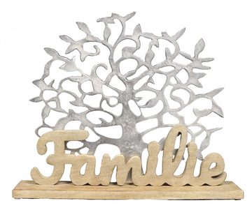 G.Wurm GmbH Deko-Schriftzug Aufsteller Baum mit Schriftzug Familie 51Bx42Hx10T cm