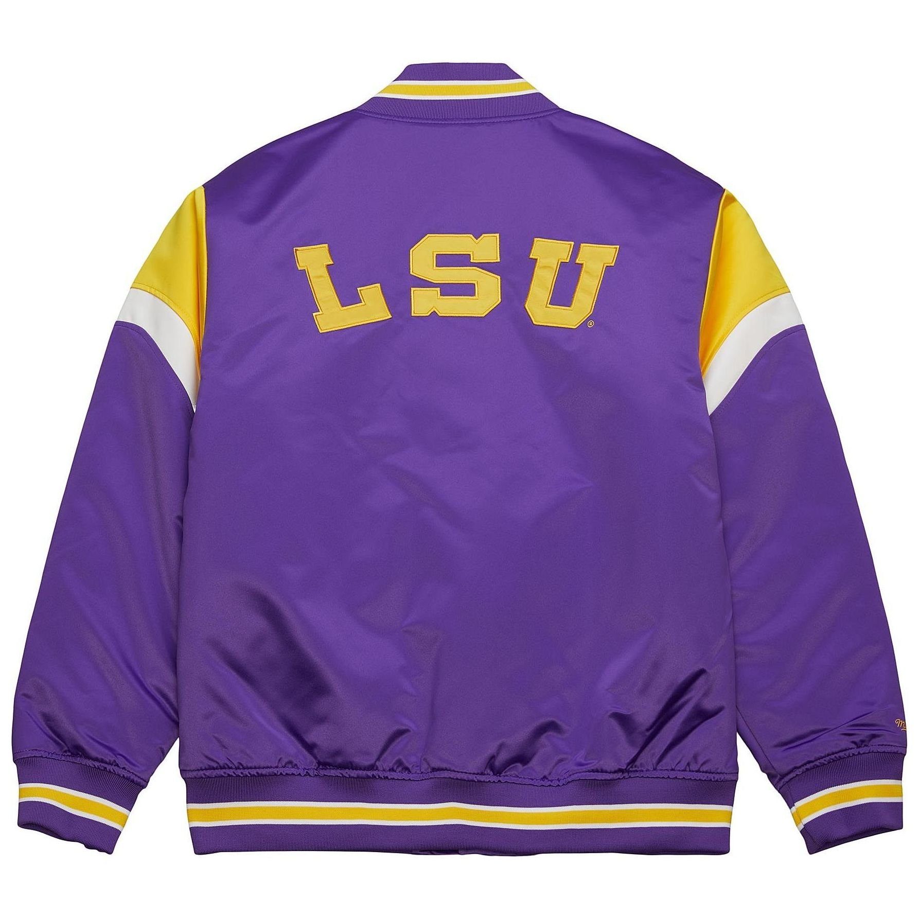 Mitchell & Ness Collegejacke Heavyweight Satin NCAA Louisiana State Universit