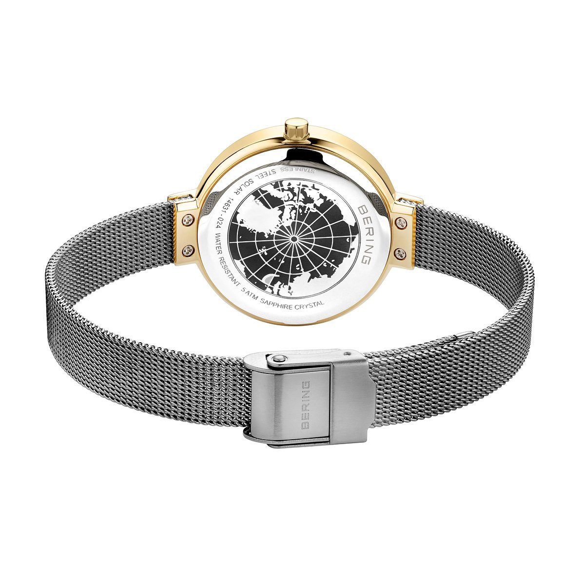 Bering Solaruhr 14631 Solarkollektion, Quartz Uhr, Damen Armbanduhr, Slim, Stilvoll, Elegant