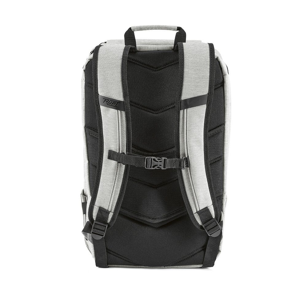 CABBEL Rucksack Rucksack 20L Laptop 17 Zoll rPET Trolley nachhaltig robust leicht (Rucksack, 1-tlg., Einzelartikel), Grau, recyceltes Polyester, 51% rPET, 20 Liter, 1.036 kg, 29x46x16