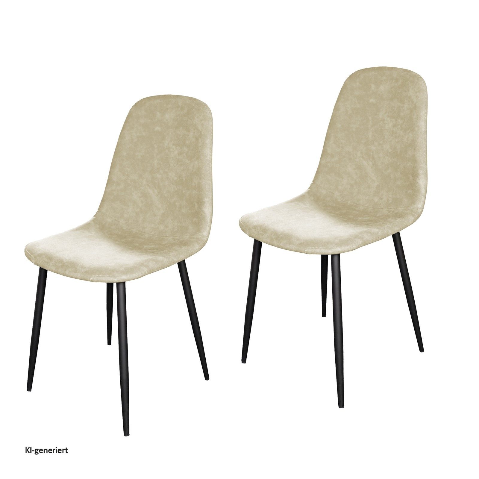 HTI-Living Esszimmerstuhl Stuhl Savannah PU 2er-Set (Set, 2 St), Esszimmerstuhl Kunstleder