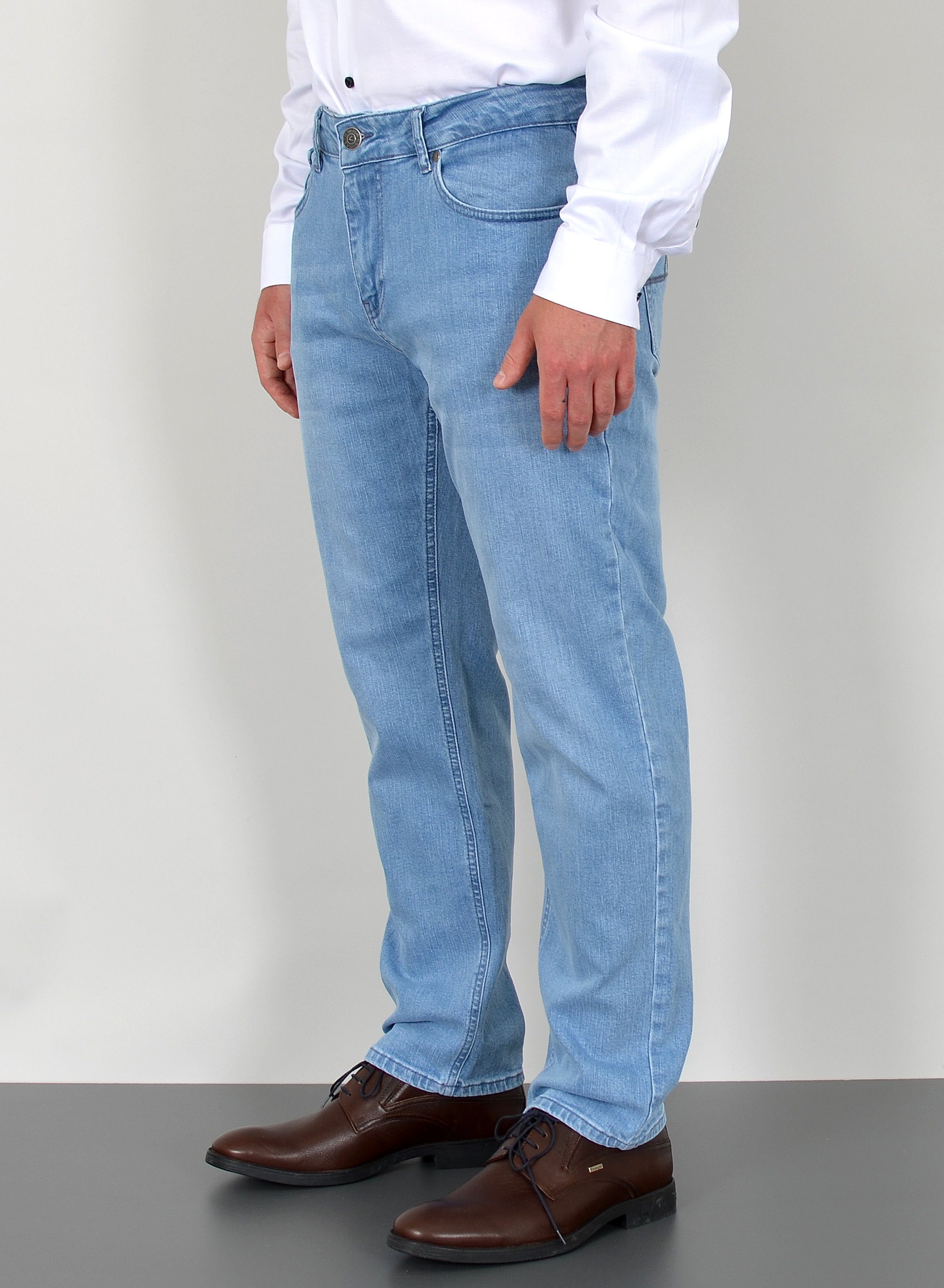 ADAM JEANS Straight-Jeans Herren Jeans Straight Hose Stretch Regular Fit Jeanshose Comfort Fit Straight Jeans Herren Hose normale Leibhöhe Jeans Gerade Schnitt – Bild 2 von 4