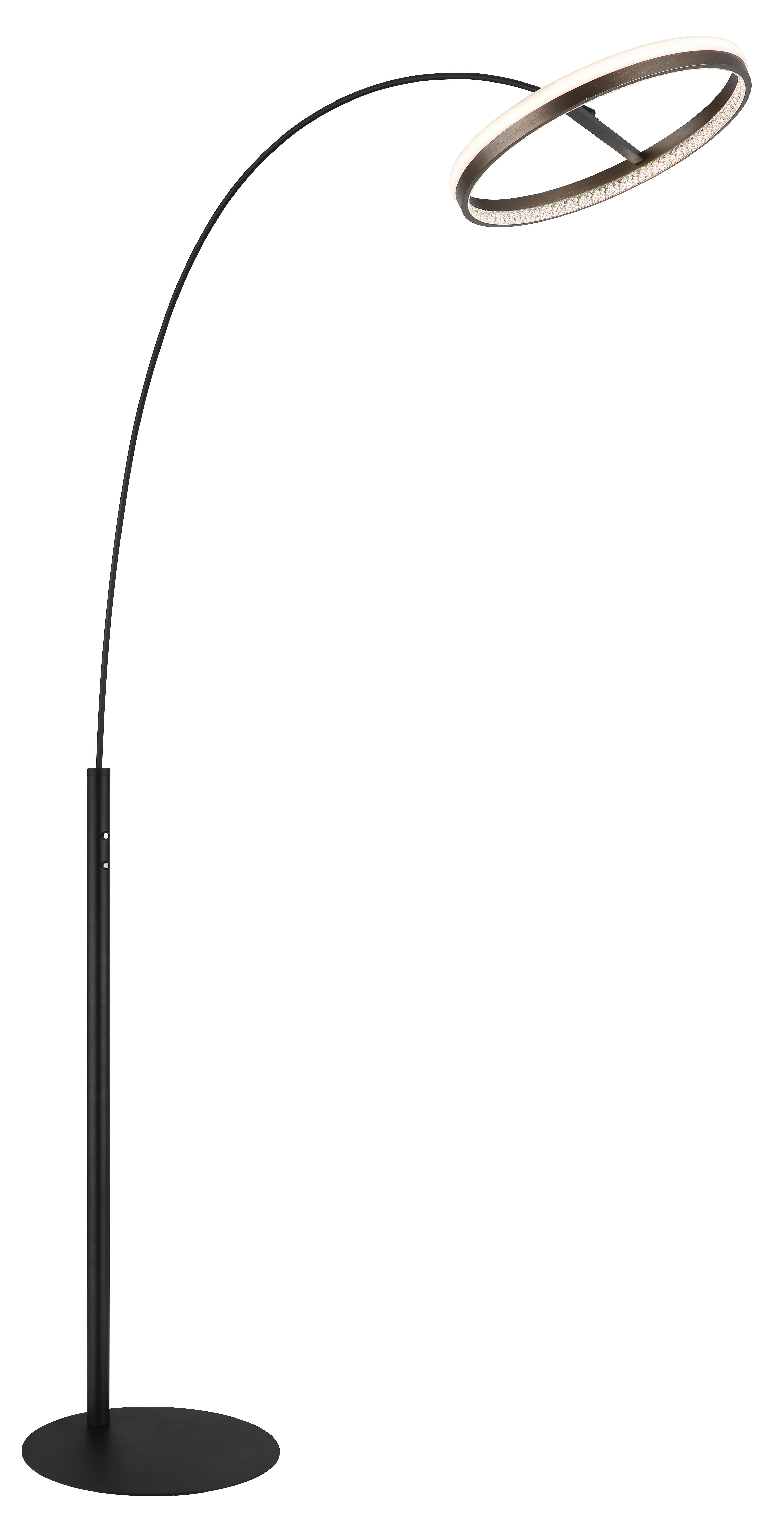 GLOBO LIGHTING Stehlampe DELLA, Dimmfunktion, Memoryfunktion, mehrere Helligkeitsstufen, LED fest integriert, warmweiß - kaltweiß, Stehlampe Wohnzimmer Schlafzimmer Flur Design-Leuchte