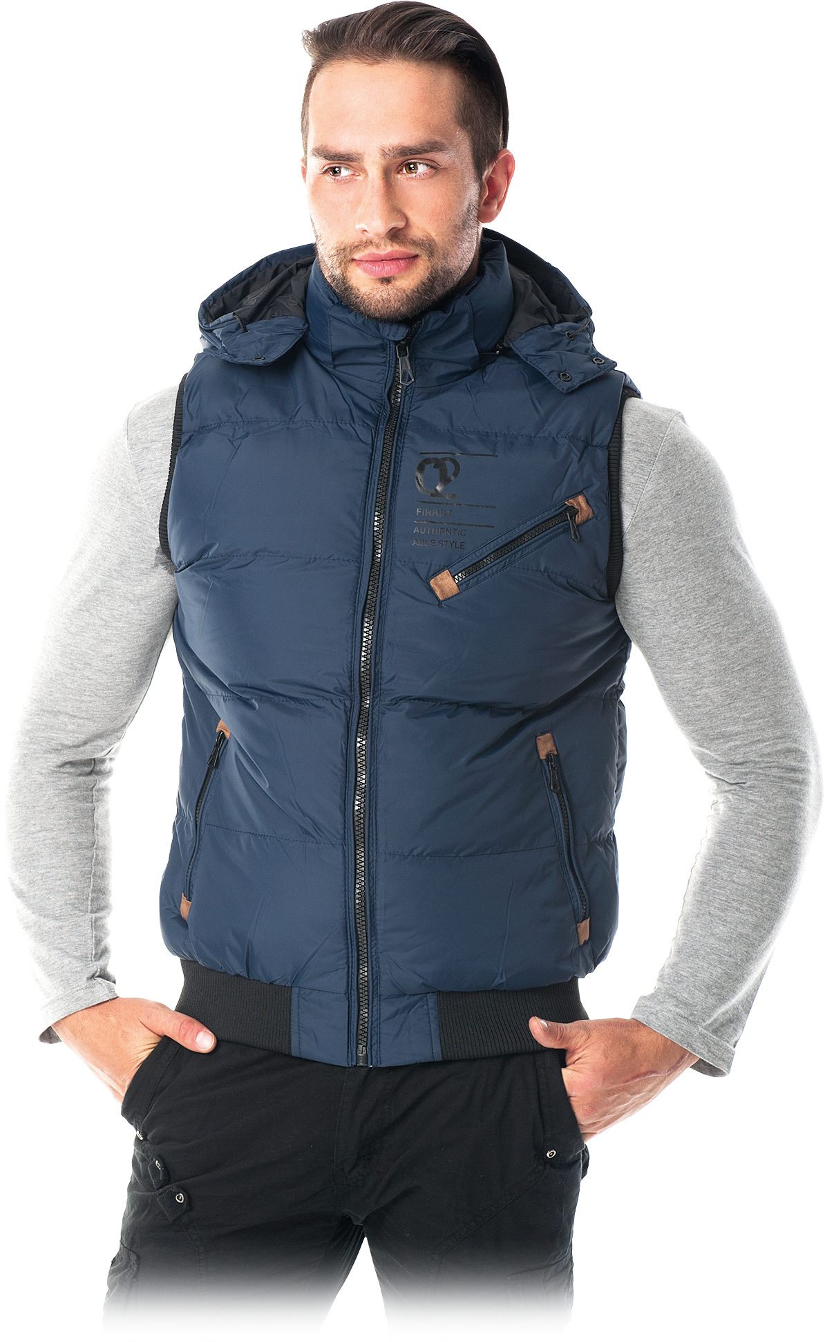 Arbeitsweste Gesteppte isolierte Schutzjacke ohne Ärmel Arbeitsweste Weste