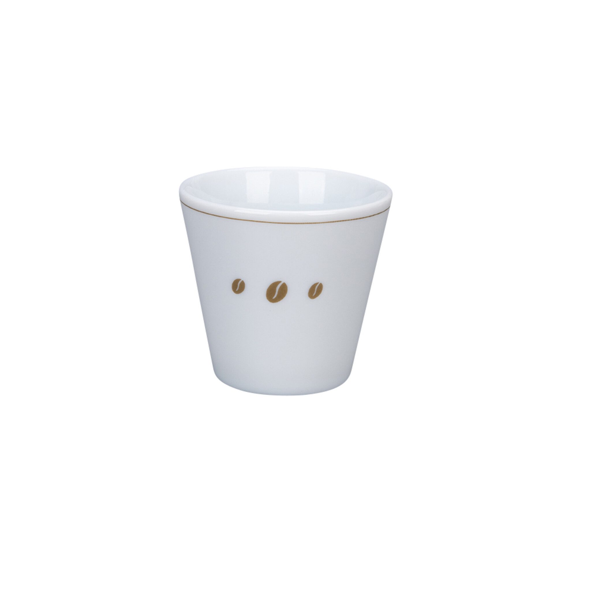Krasilnikoff Tasse Espresso Cup Kaffeebohnen, Porzellan