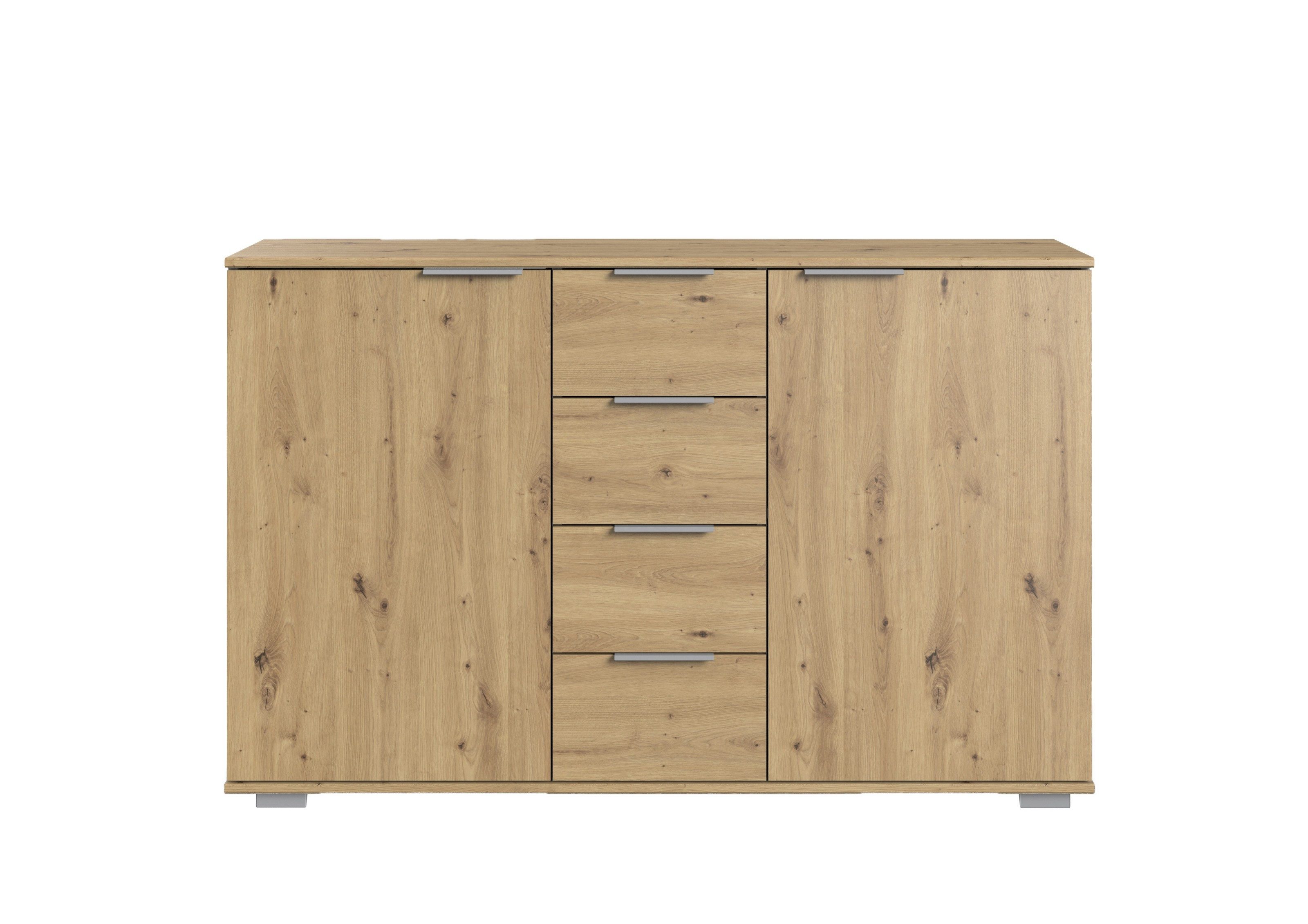 freiraum Kombikommode Easy Plus Kommoden, in Artisan-Eiche mit 4 Schubladen und 2 Türen