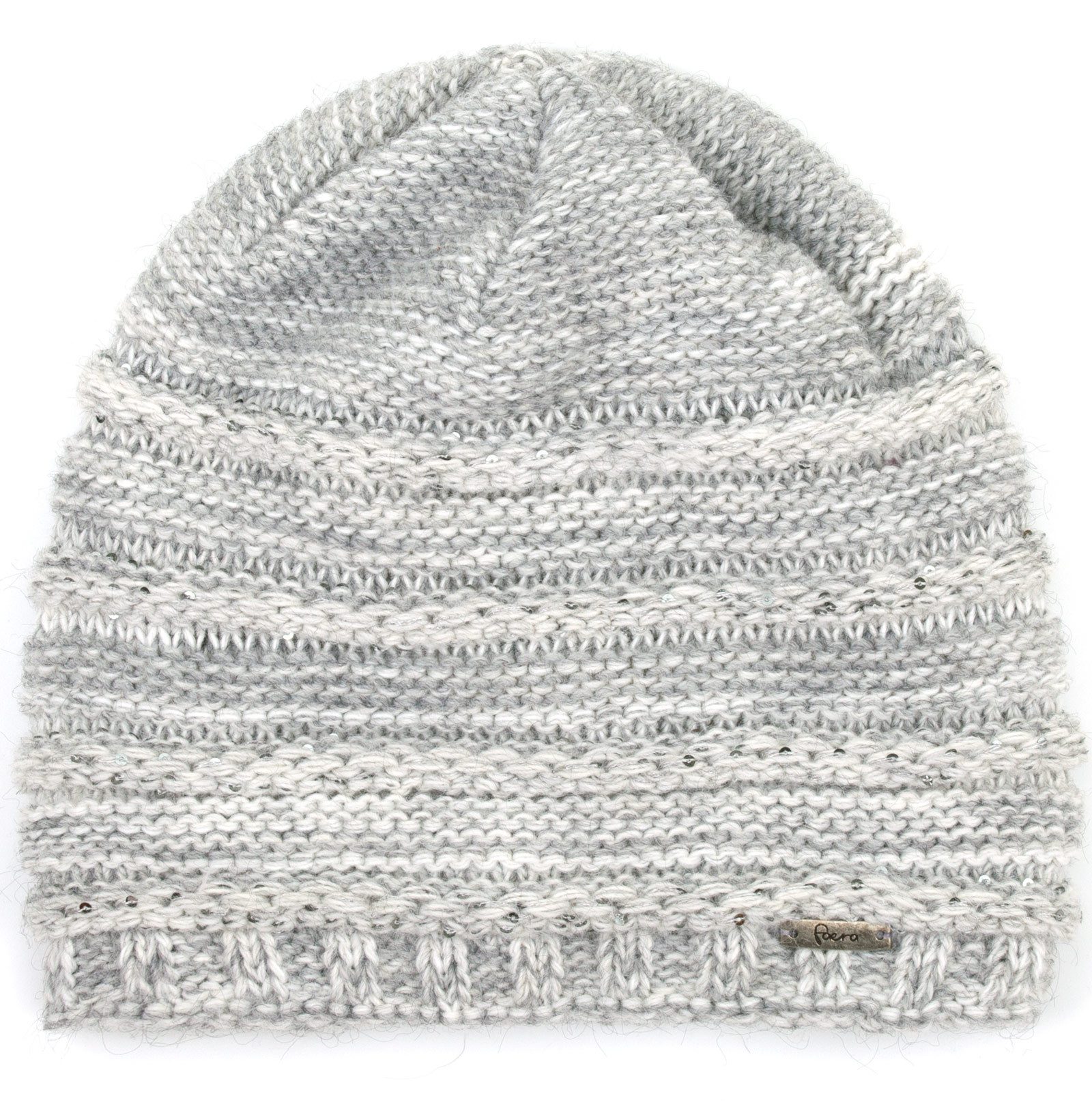 Faera Strickmütze Wintermütze Damen Mütze Beanie Haube gefüttert Strickmütze Damenmütze