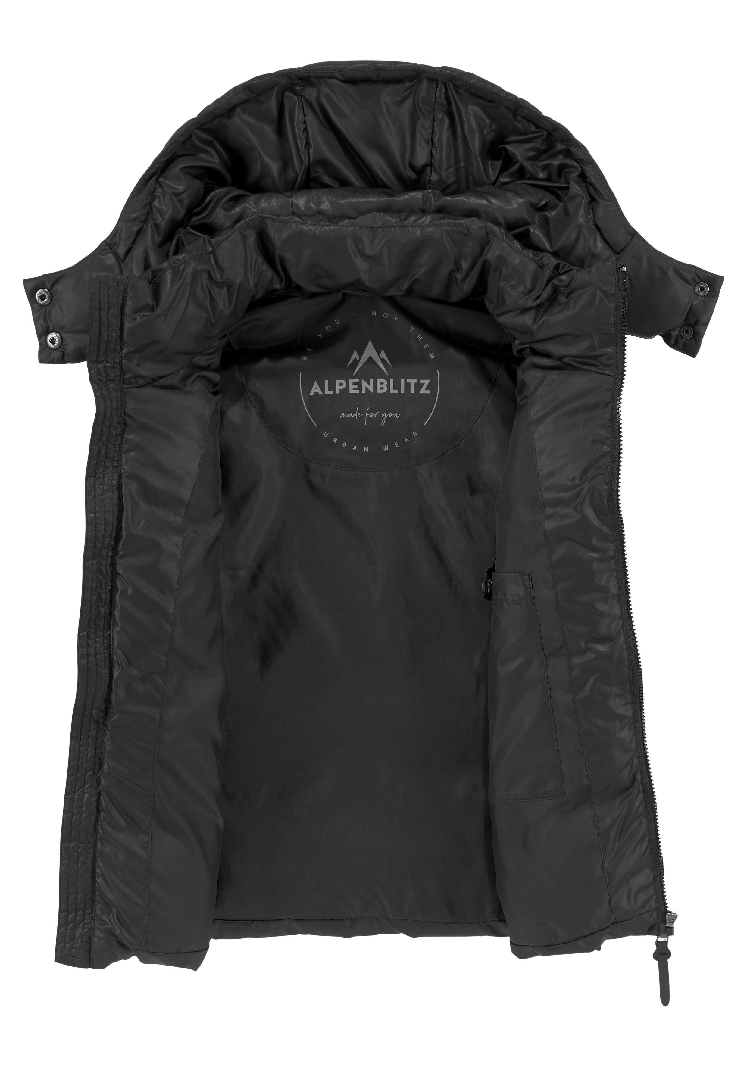 ALPENBLITZ Steppweste Surabaya mit abnehmbarer Kapuze