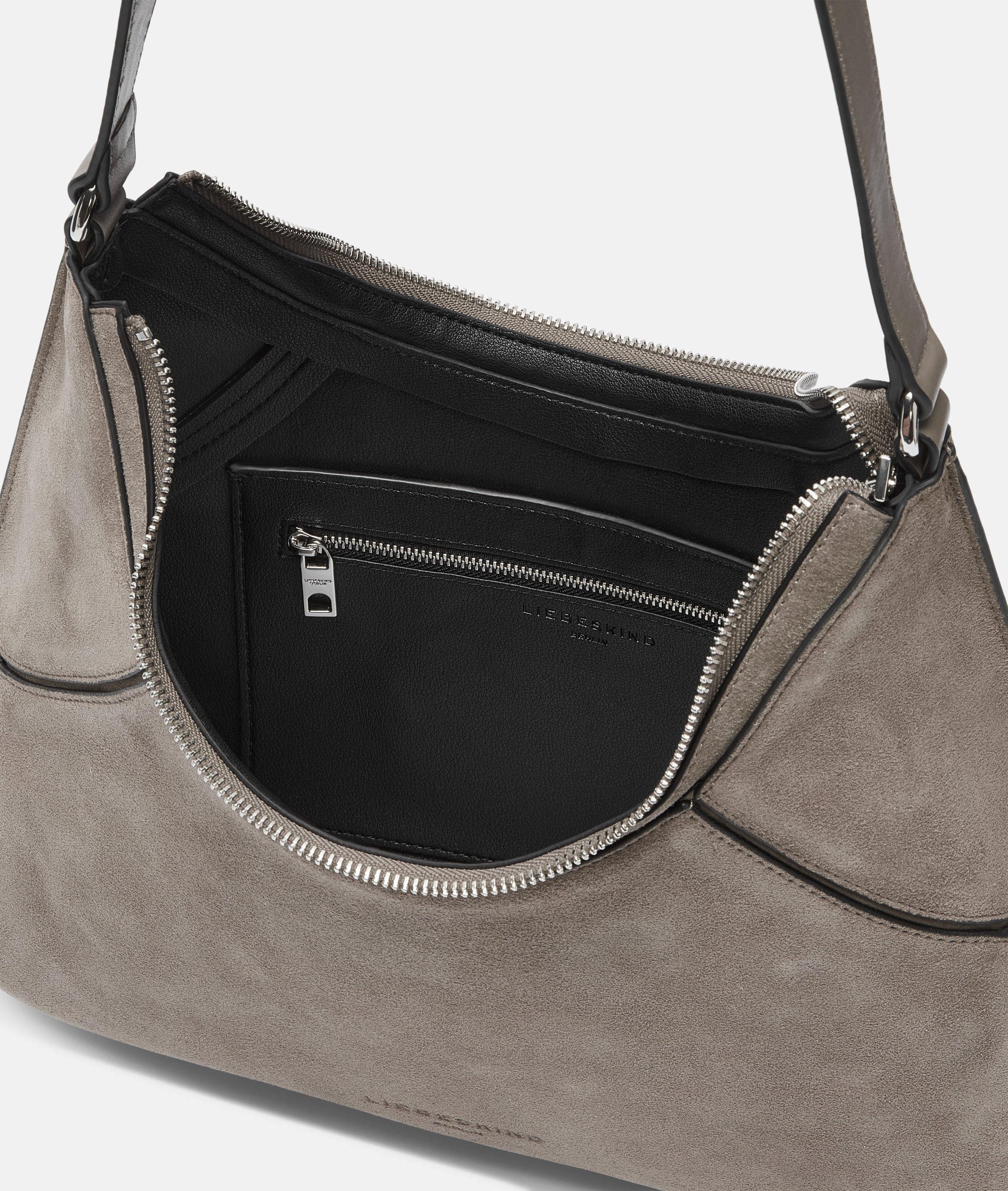 Liebeskind Berlin Schultertasche Lilly Hobo S, Schultertasche aus Veloursleder