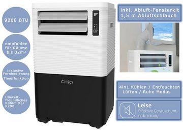 CHiQ 3-in-1-Klimagerät Mobile Klimaanlage Klimagerät Luftentfeuchter 9000 BTU