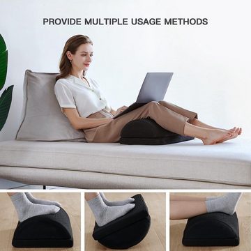 BOTC Universal-Fußmatten Fußstütze - Fußstütze Schreibtisch - Geeignet für Haus oder Büro, ergonomie - abwaschbar - schwarz