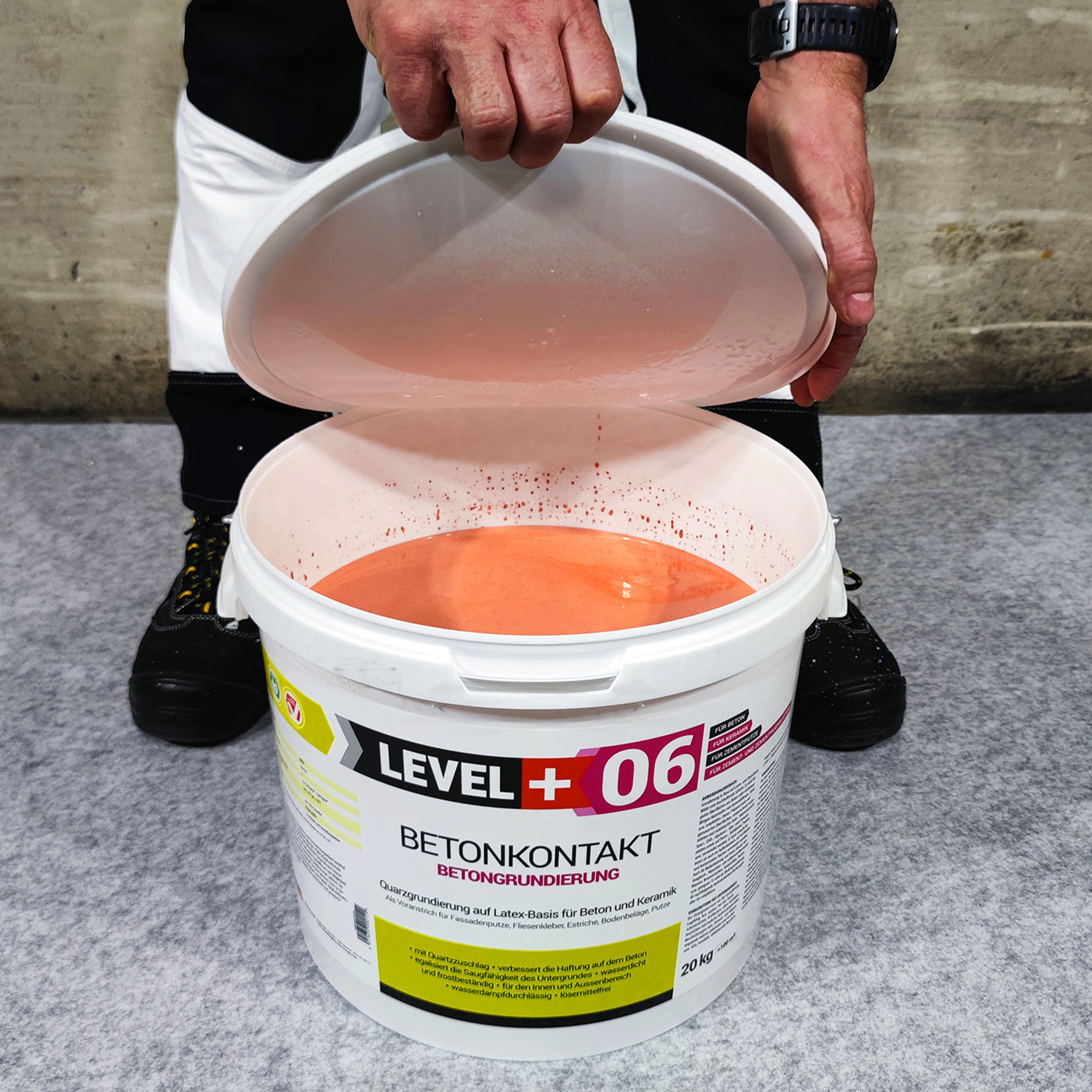 Level+ Haftgrund Betonkontakt Tiefgrund Betonfarbe Grundierung Haftgrund L+06 - 50KG