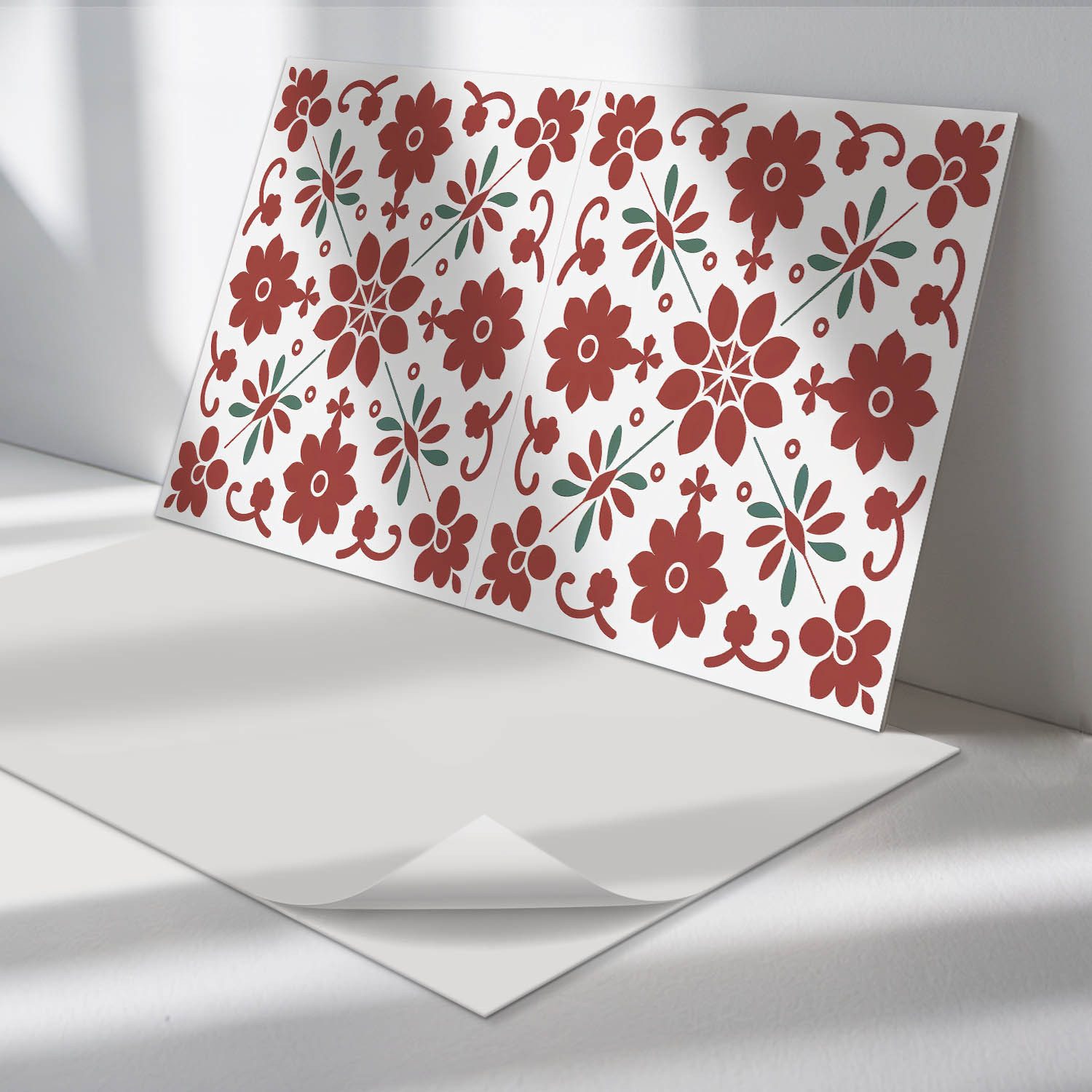 Tulup Spritzschutz Küchenrückwand Blumenmuster mit Blättern günstig online kaufen