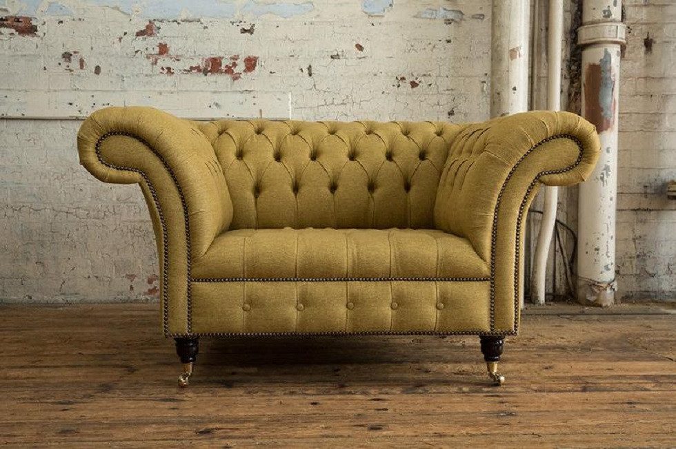 Xlmoebel Chesterfield-Sessel Luxuriöser Chesterfield-Sessel mit hochwertigem Textilbezug (Sessel (1 Sitzer), Hergestellt in Europa