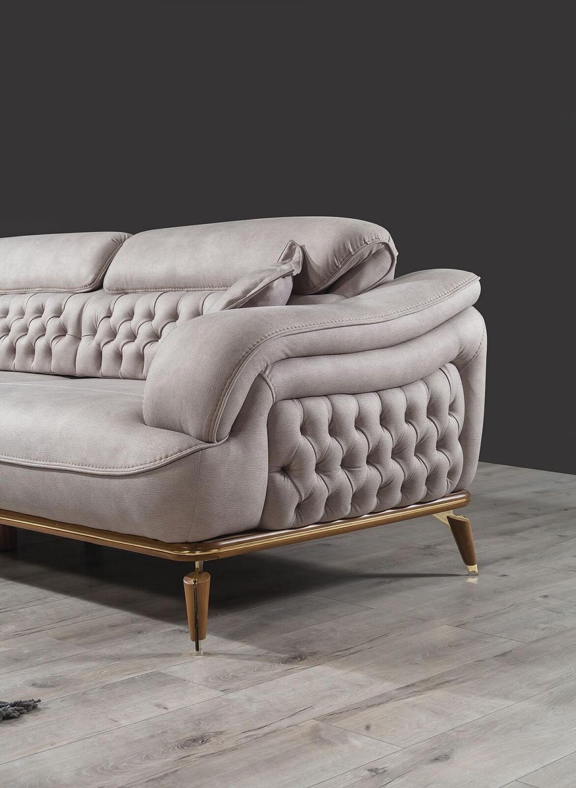 JVmoebel Sofa Luxus Dreisitzer Europa in 1 Möbel, Teile, Sitzer Made Polster Couchen Weiß Designer Sofa 3