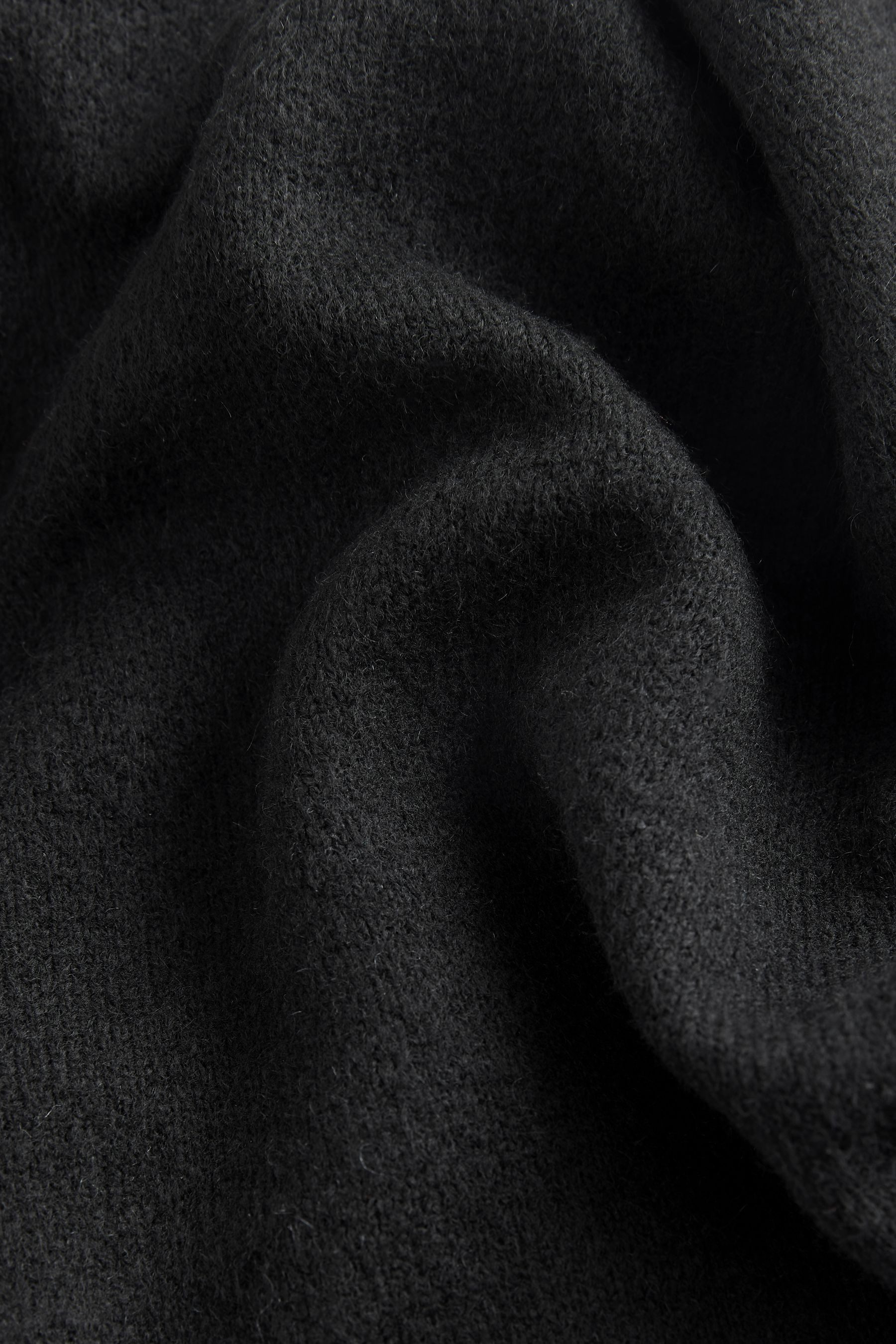 Next Strickkleid Gestricktes Minikleid mit Rollsaum, Kurzgröße (1-tlg)