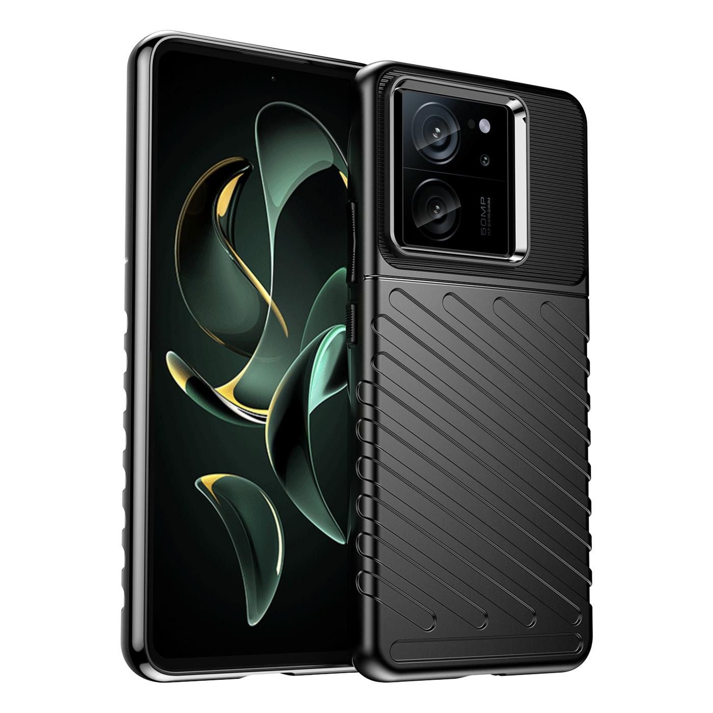 CoolGadget Handyhülle Thunder Hybrid Case für Xiaomi 13T / 13T Pro 6,67 Zoll, stylische rutschfeste Schutzhülle Handy Hülle für Xiaomi 13T / 13T Pro