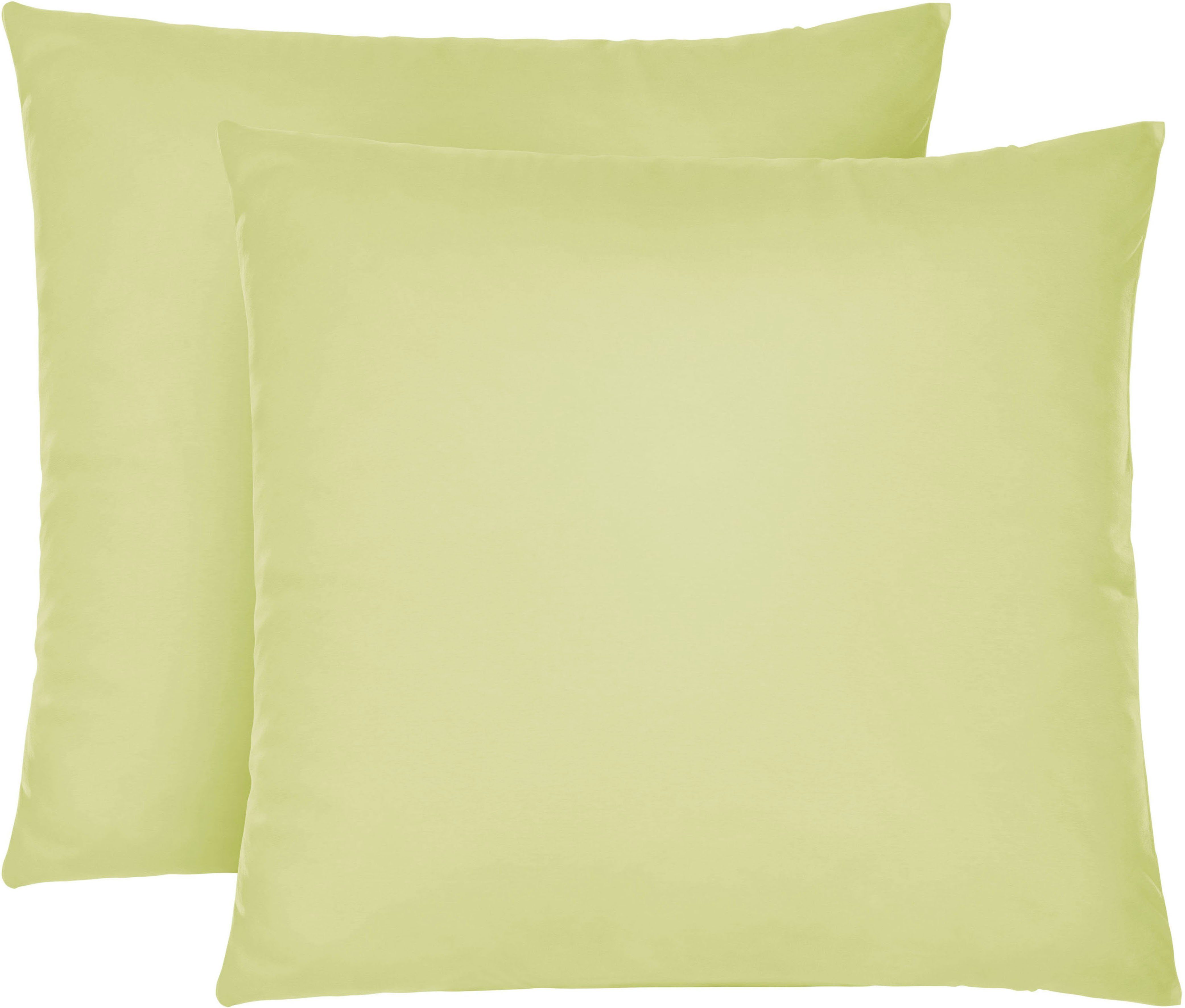 Biberna Kissenbezug Michi Feinjersey mit Reißverschluss, (2 Stück), verschi günstig online kaufen