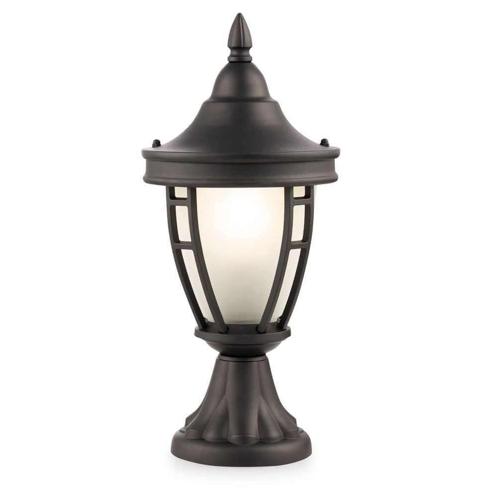 Maytoni Außen-Stehlampe, Leuchtmittel nicht inklusive, Außenlampe Stehleuchte Wegelampe schwarz Wetterfest IP44 D 18,2 cm