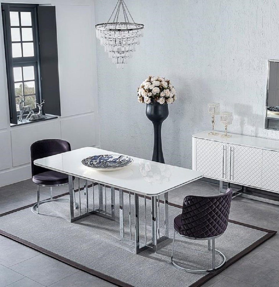 Luxus Design Made Möbel (5-St., 4х Einrichtung, Esszimmer Stühle + 4х Neu Esstisch Stühle), JVmoebel Nur Esszimmer-Set in Esstisch Europa