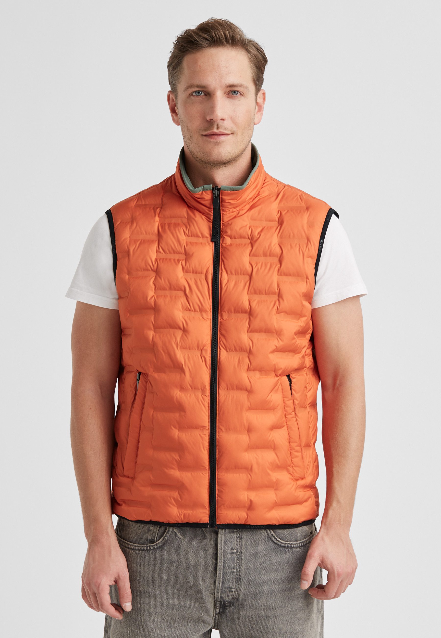Milestone Wendeweste MSSilvano Herren casual, sportlich Reißverschluss normale Passform