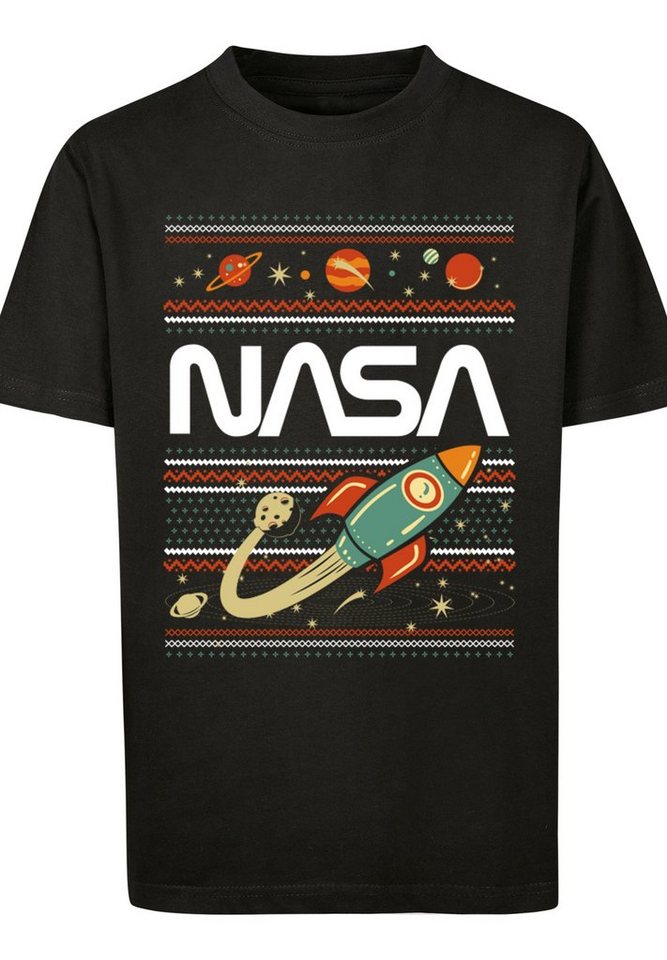 F4NT4STIC T-Shirt NASA Fair Isle Unisex Kinder,Premium Merch,Jungen,Mädchen, Bedruckt