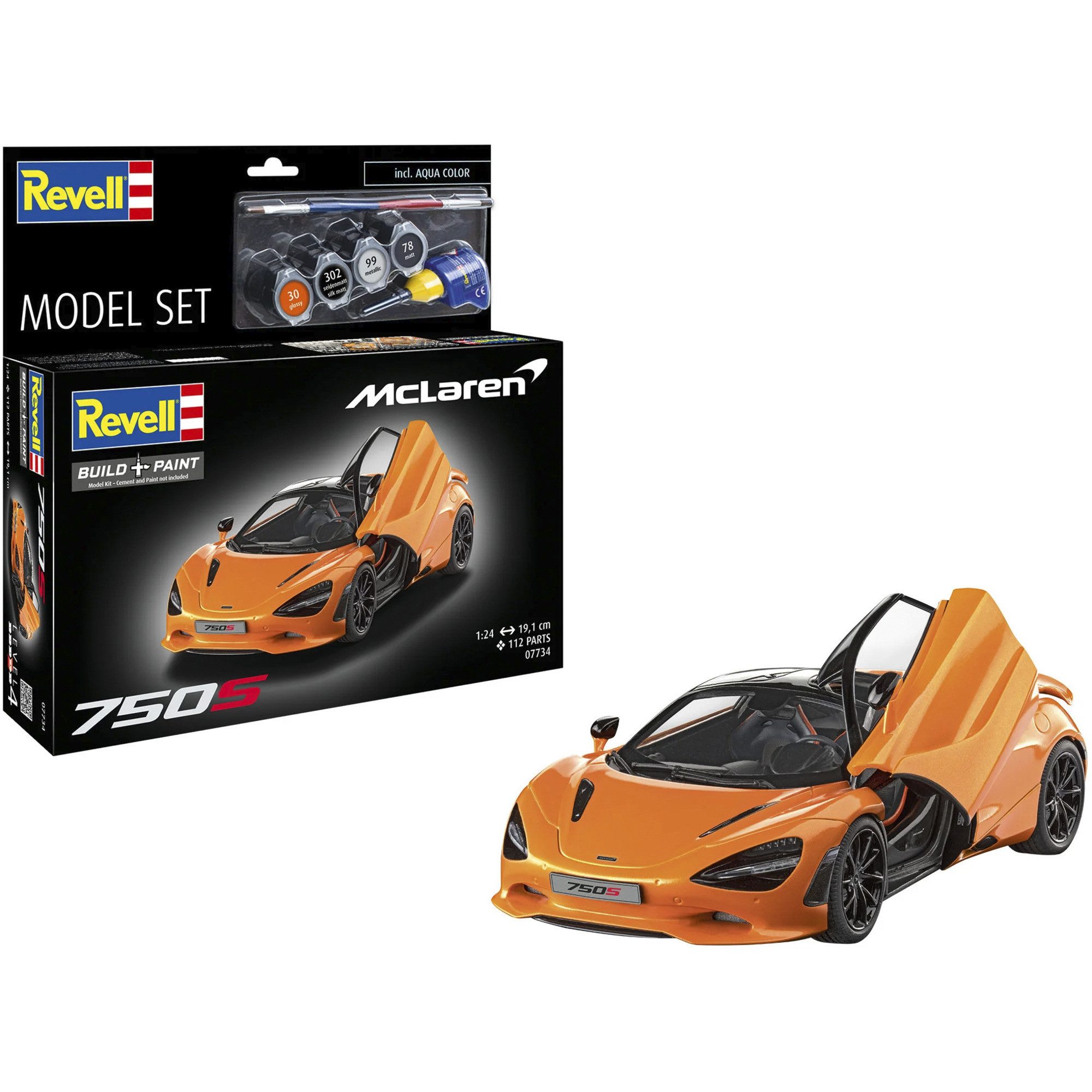 Revell® Revell Model Set McLaren 750S, Modellfahrzeug, Steinbaukasten
