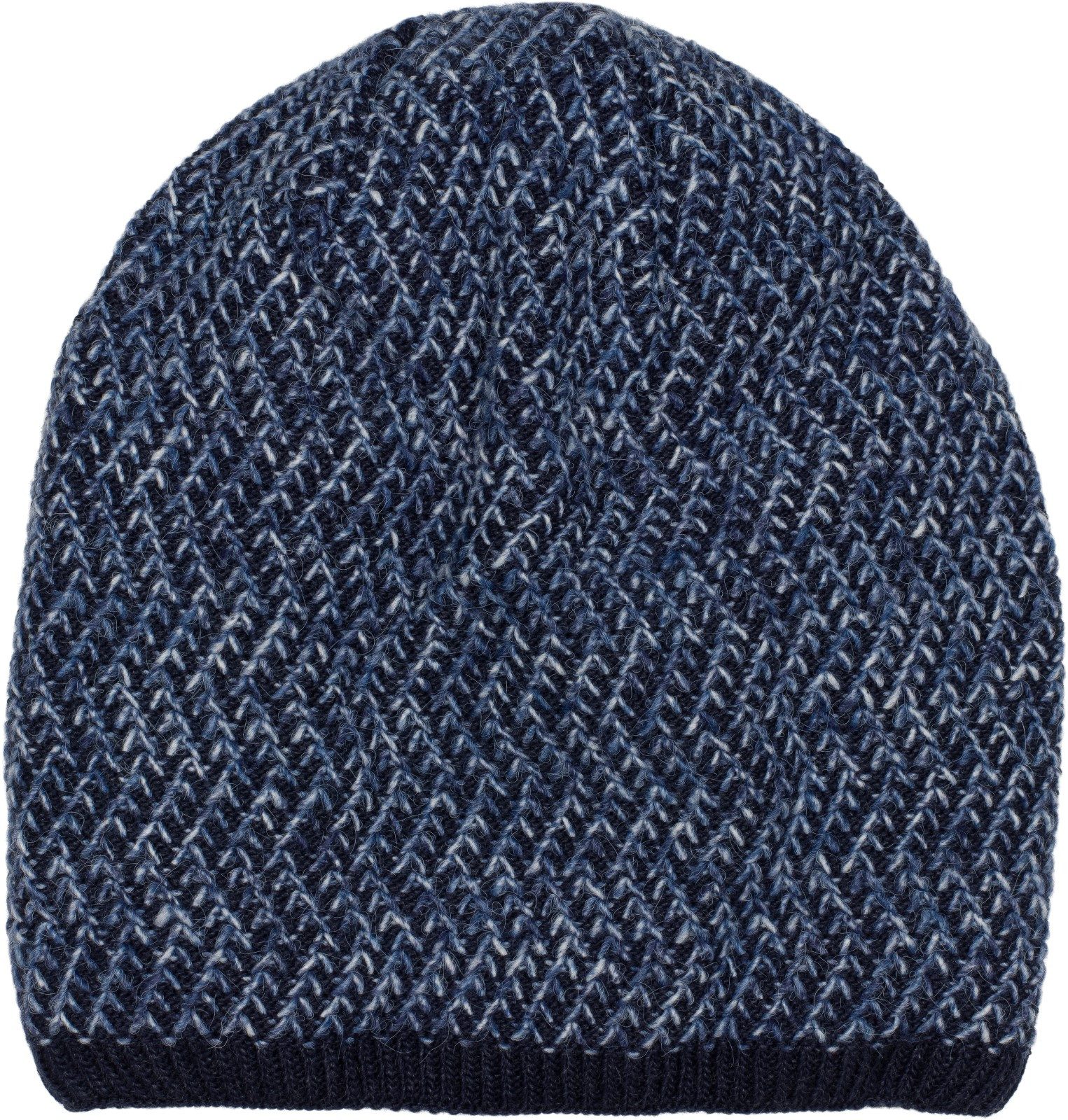 styleBREAKER Strickmütze Strick Beanie Mütze Dreieck Bunt mit Thermo-Fleece (1-St)