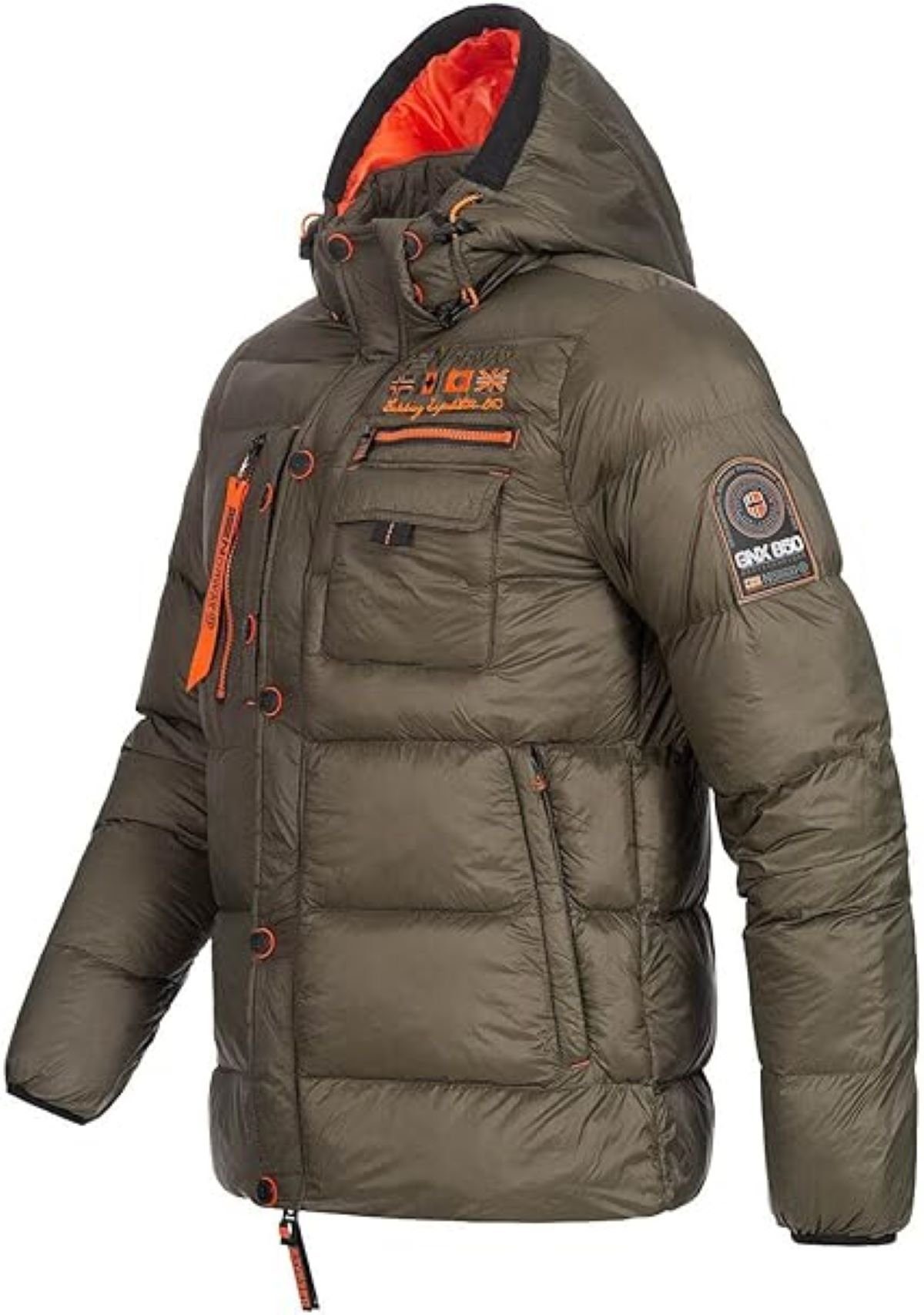 Geographical Norway Winterjacke (S Bis 7XL) Herren Outdoor Jacke Steppjacke Warm gefüttert