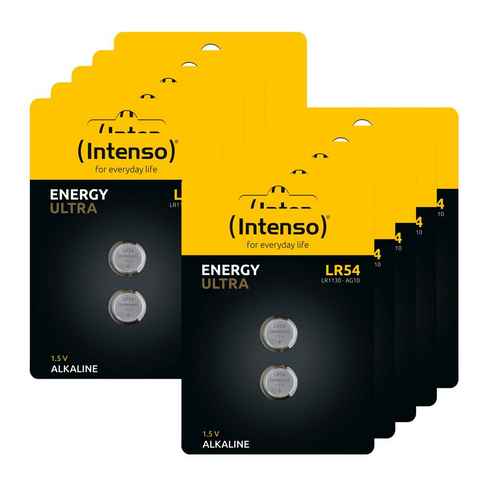 Intenso 20 Energy LR54 / LR1130 / AG10 Alkaline Knopfzelle im 2er Blister Knopfzelle