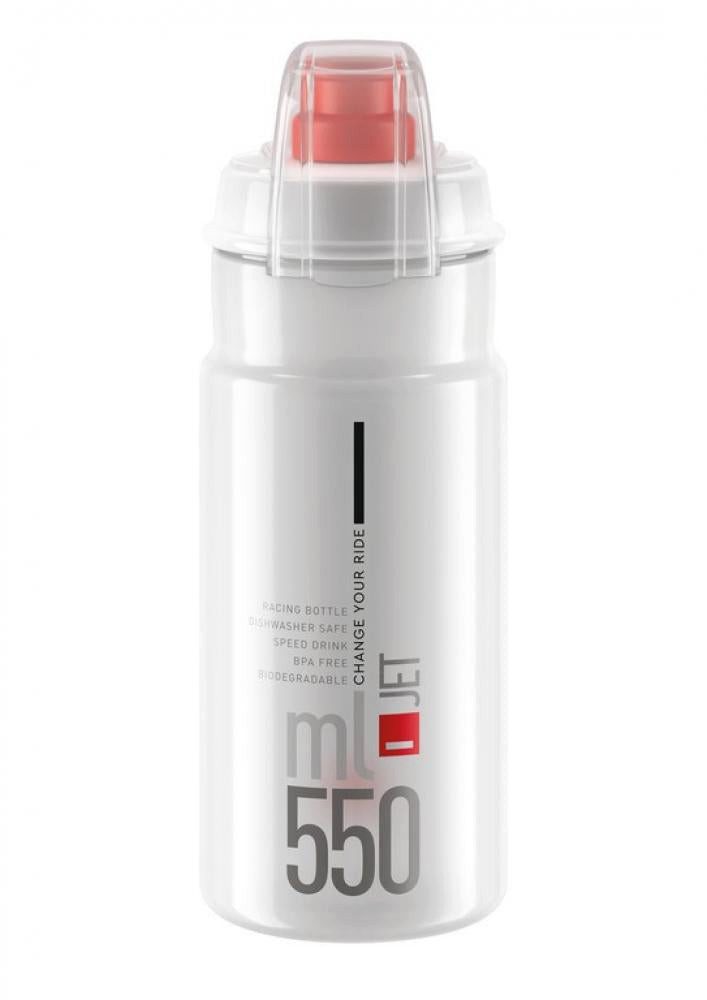 Elite Trinkflasche Elite Trinkflasche Jet Plus 550 ml klar rot