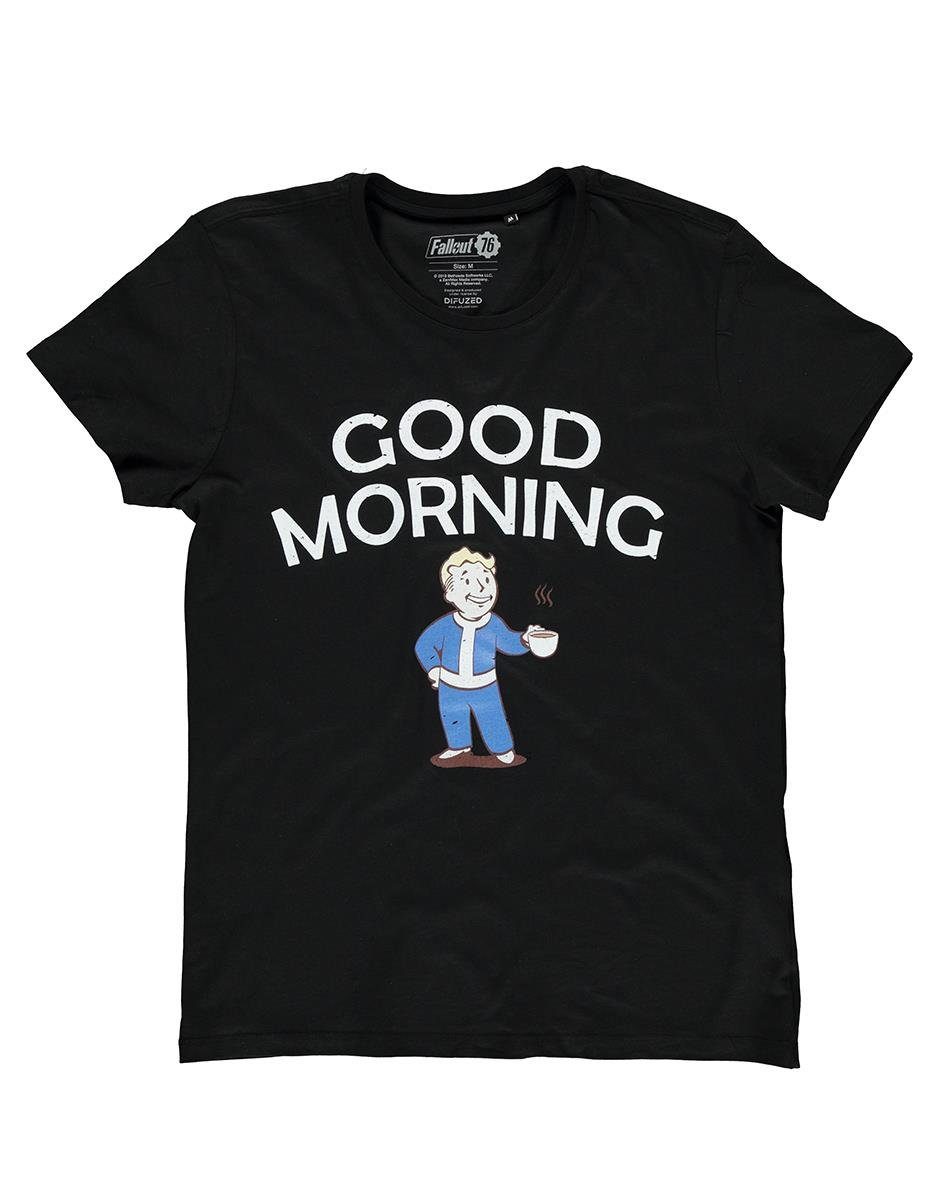 DIFUZED T-Shirt Fallout - Good Morning Good Coffee Graphic Men's T-sh Grösse S-M-L-XL-XXL NEU