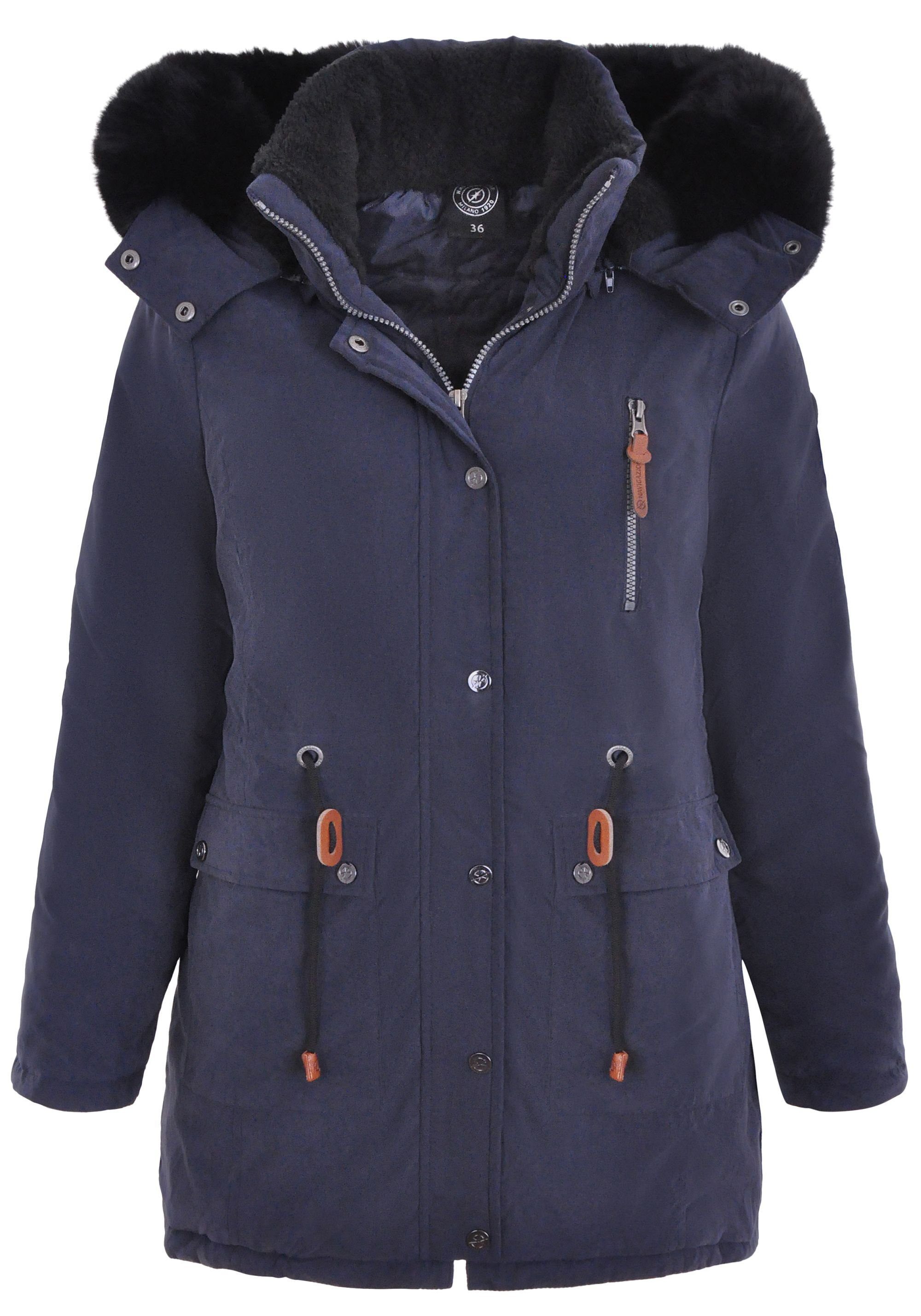 NAVIGAZIONE Parka mit abnehmbarer Kapuze günstig online kaufen