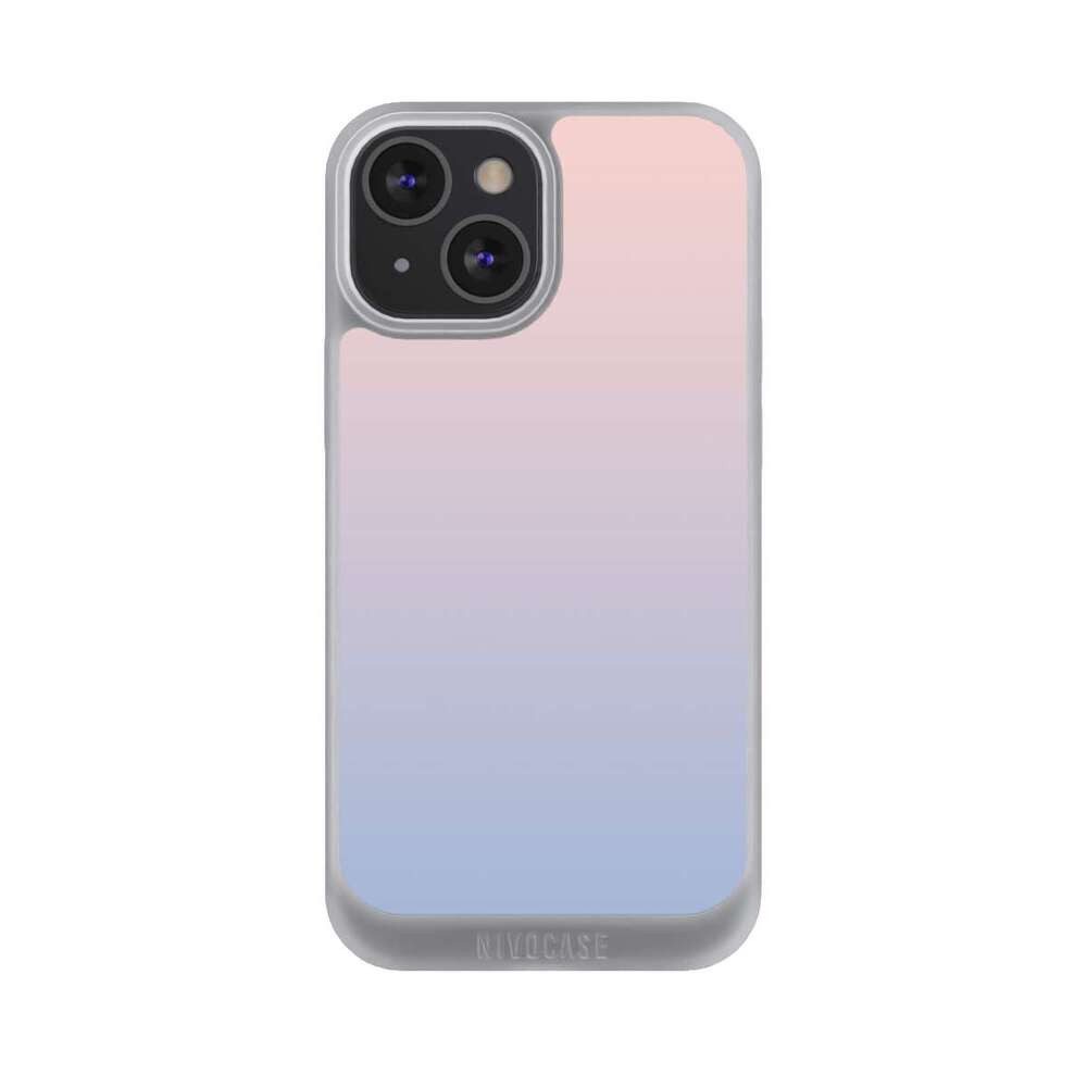 NIVOCASE Handyhülle zweifarbig Pastell Farbverlauf Dawn, Apple iPhone 13 Mini Handyhülle Hülle NIVOpure Case Frozen