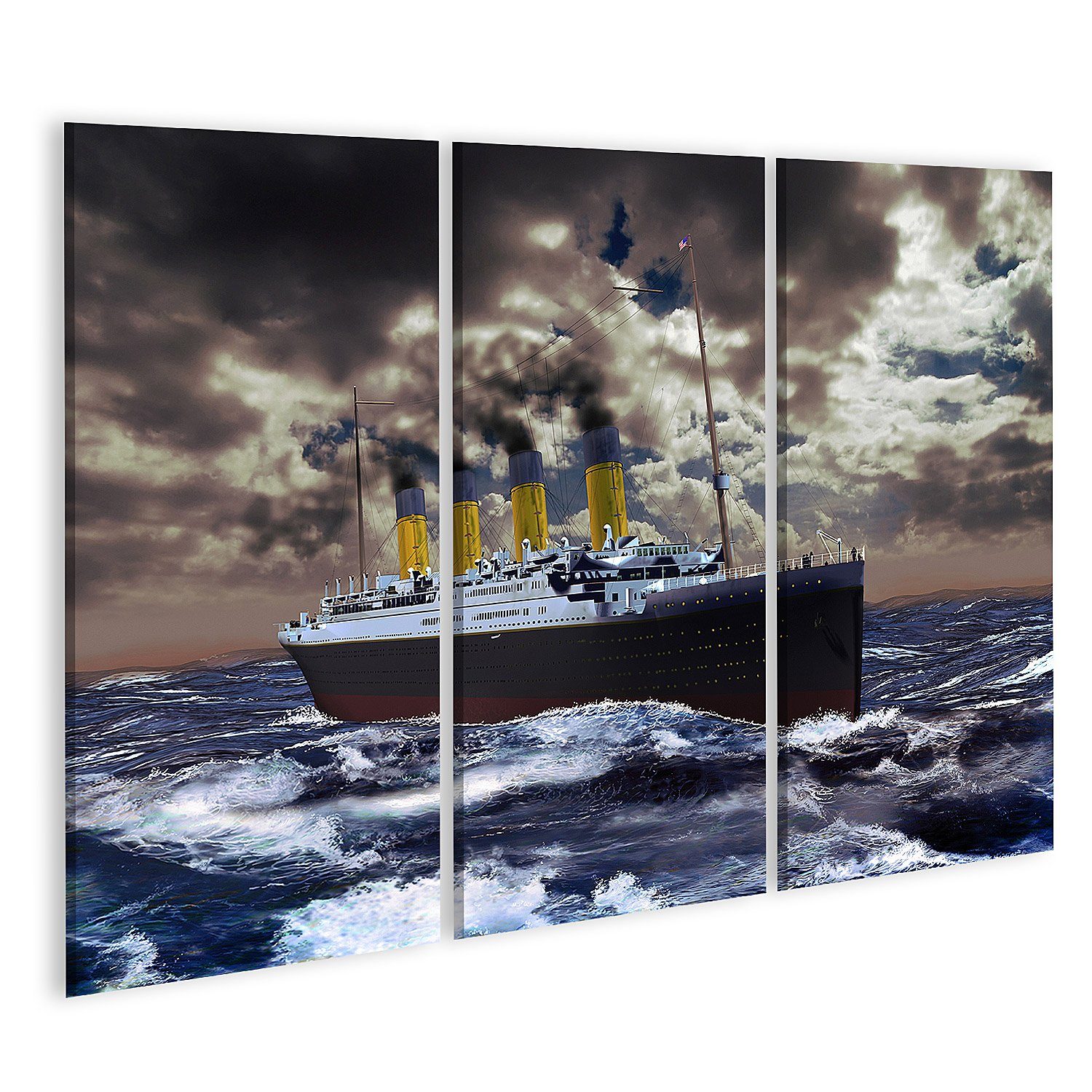 Leinwandbild Bild auf Leinwand Titanic Wandbild Poster Kunstdruck Bilder
