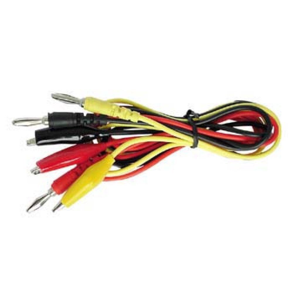 Velleman Batterietester MESSLEITUNGSSET - BANANENSTECKER / ISOLIERTE ABGREIFKLEMME, (1 St)