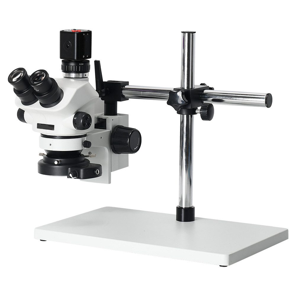 Insma Trinokularmikroskop (7x-100x, 24MP 4K 1080P Trinocular Zoom Microscope Stereomikroskop)