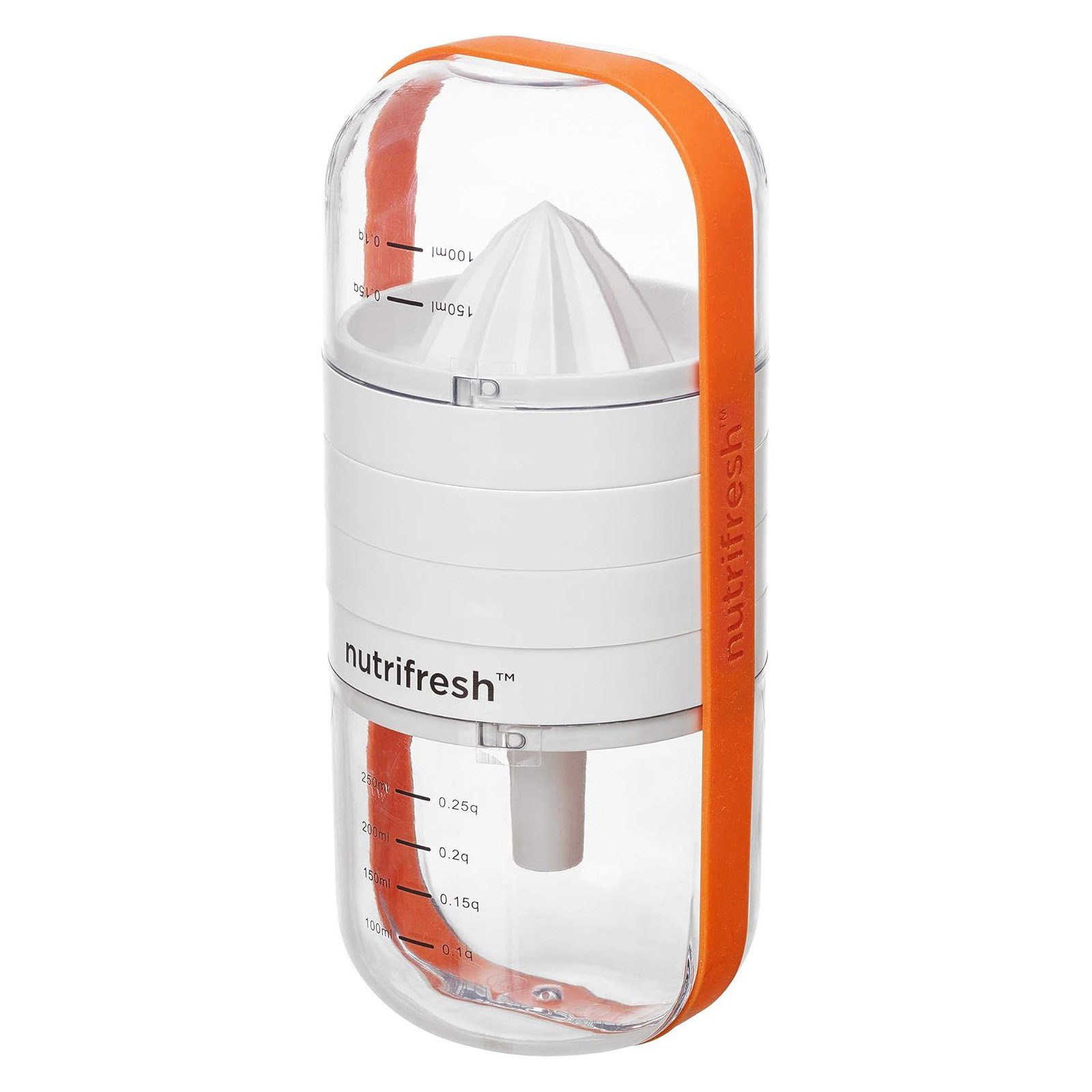 Nutrifresh Messbecher 6-in-1 Multifunktionsbecher Saftpresse Reibe Eitrenner Trichter, Kunststoff, (6-St), Spülmaschinenfest