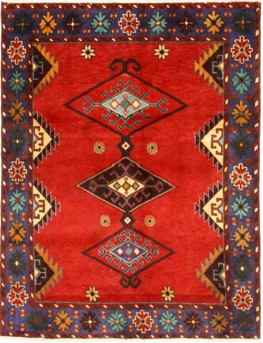 Orientteppich Hamadan 115x150 Handgeknüpfter Orientteppich / Perserteppich, Nain Trading, rechteckig, Höhe: 8 mm