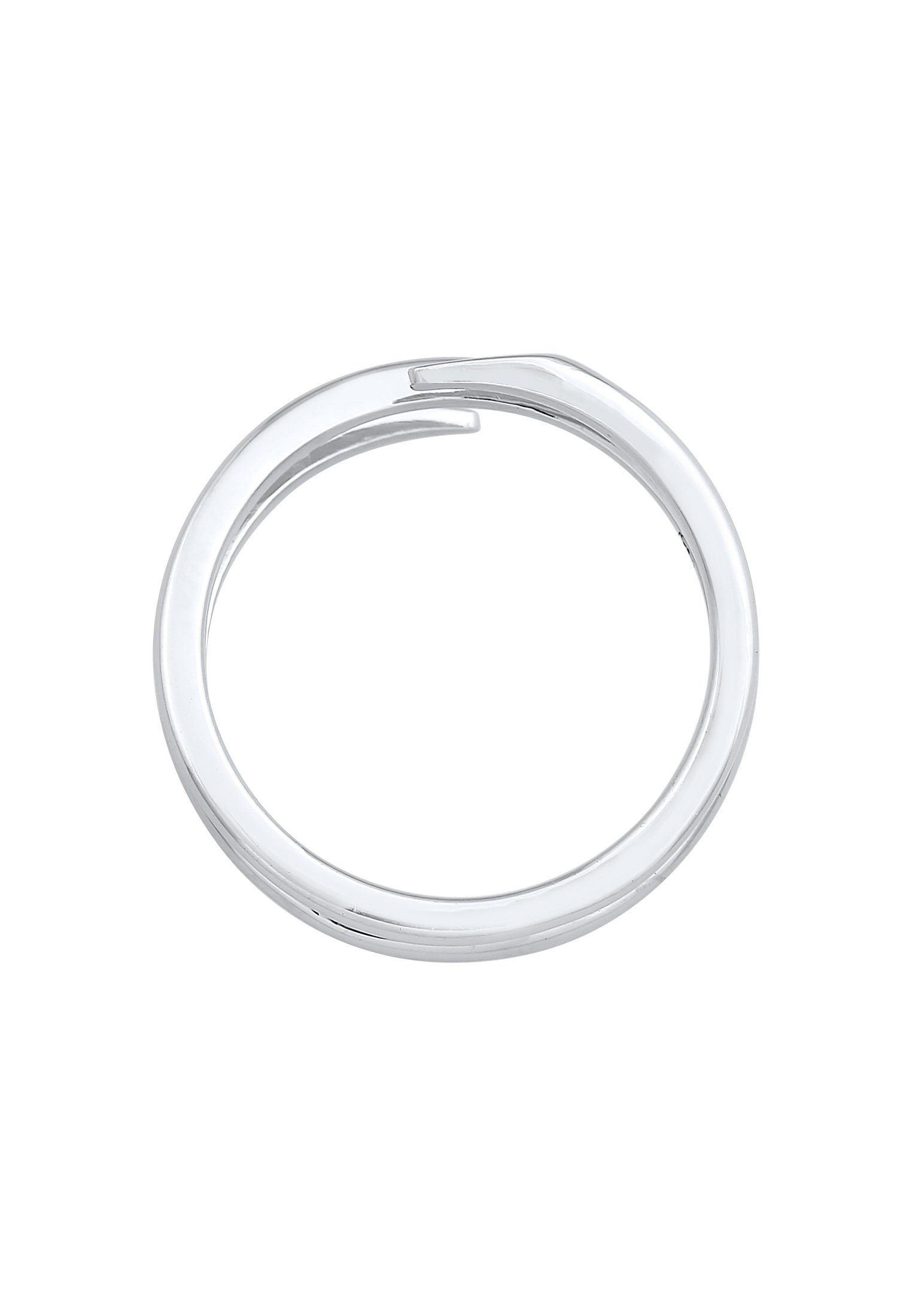 Elli Fingerring Wickelring Twist Fein 925 Silber